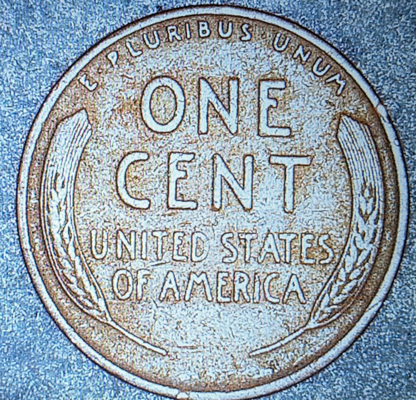 1926 Lincoln Wheat Cent – Obverse Lamination Error – Mint Error