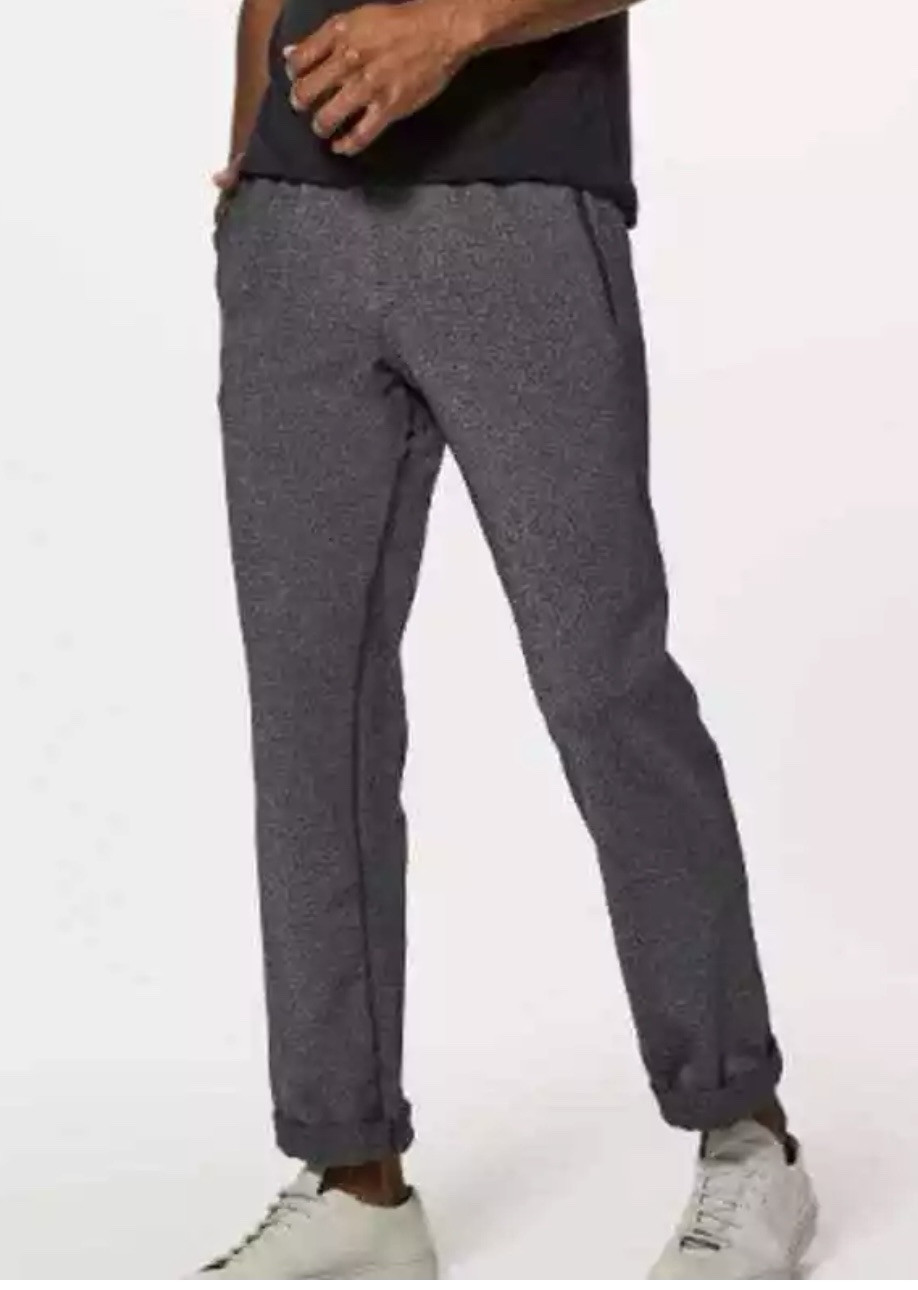 LULULEMON Mens Heathered Dark Gray Discipline Pants Sweatpants Medium