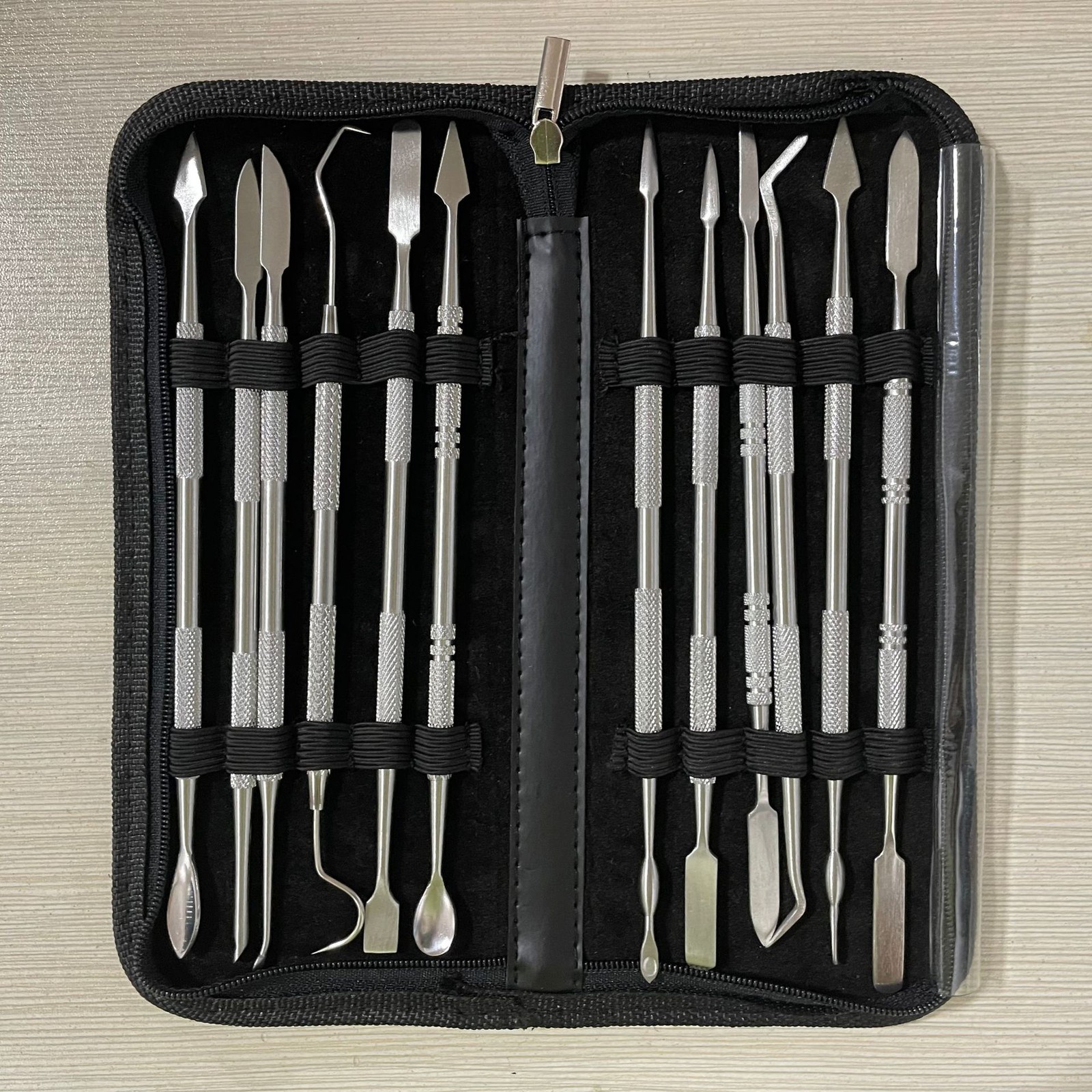 12Pcs Clay Sculpting Set Wax Carving Tool Stainless Steel Polymer Pottery Tool