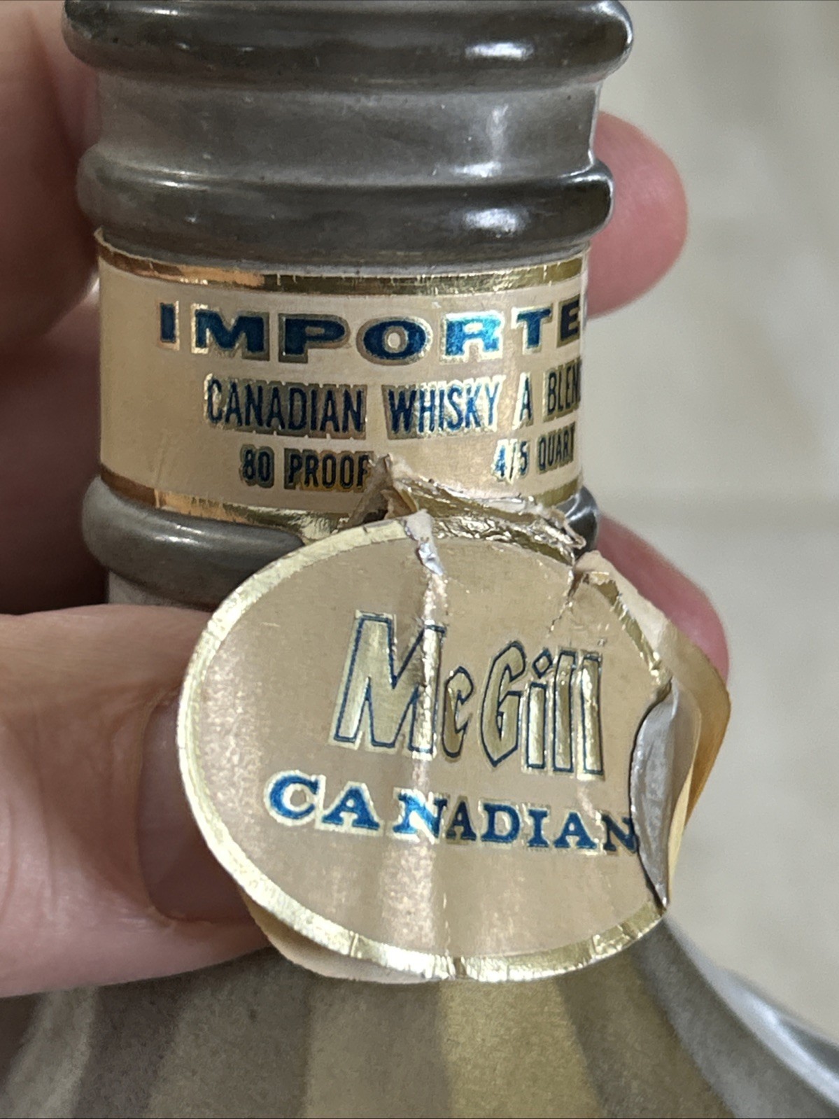 McGill Canadian 4/5 Quart - Gray Marbled Effect - EMPTY