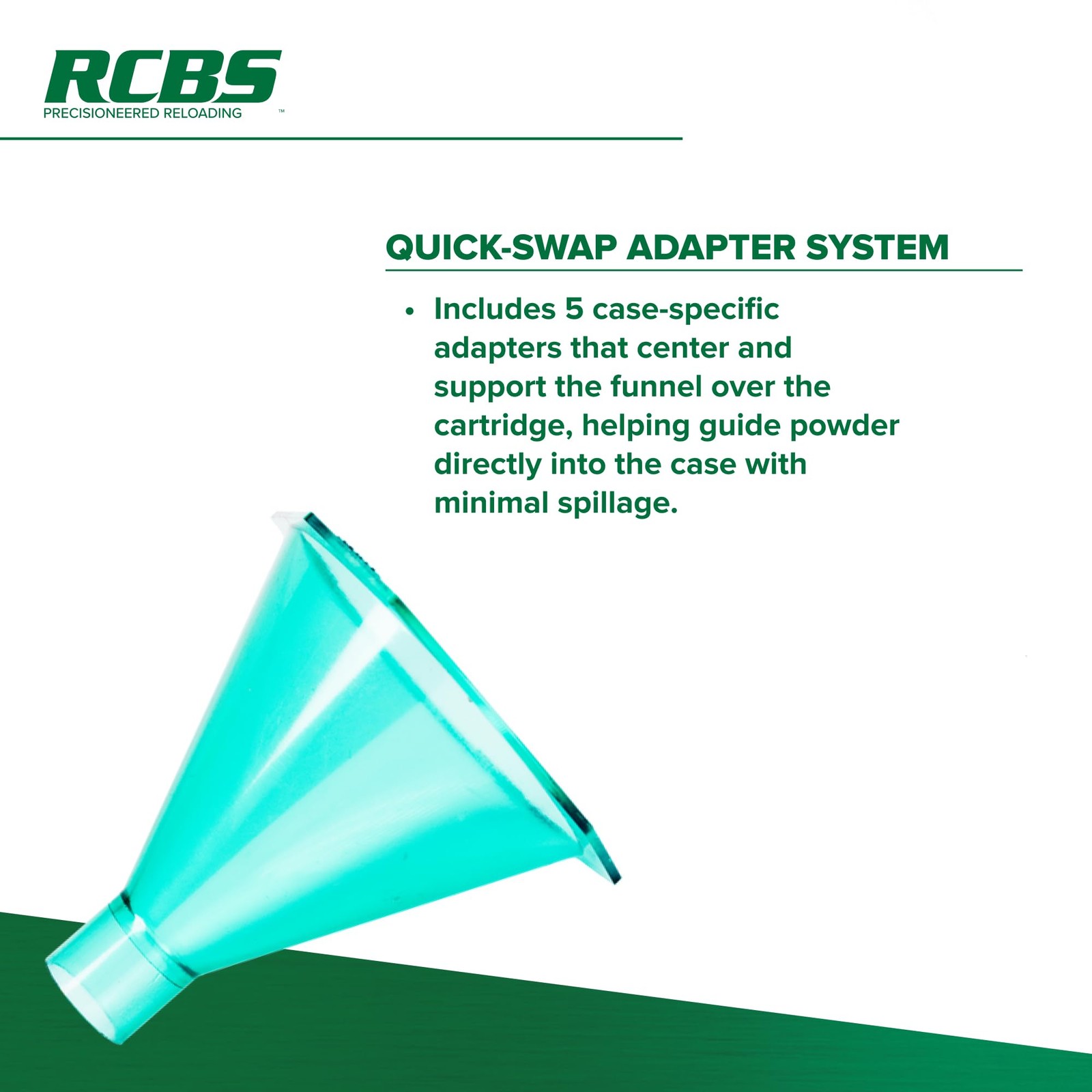 RCBS Quick Change Powder Funnel Kit, Universal One Size, Multi