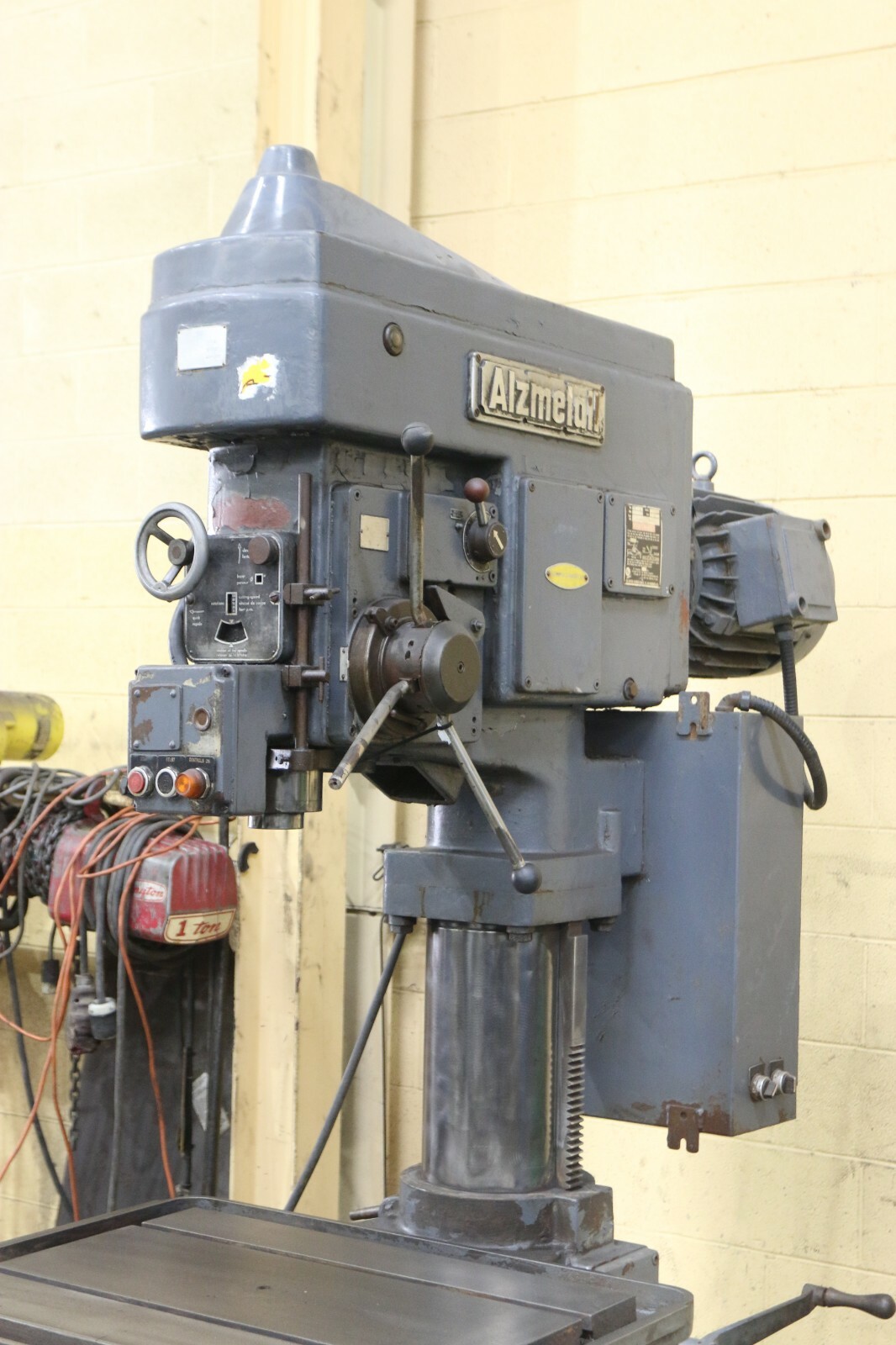 30" ALZMETAL MODEL #A2-E SINGLE SPINDLE DRILL: YODER #71200