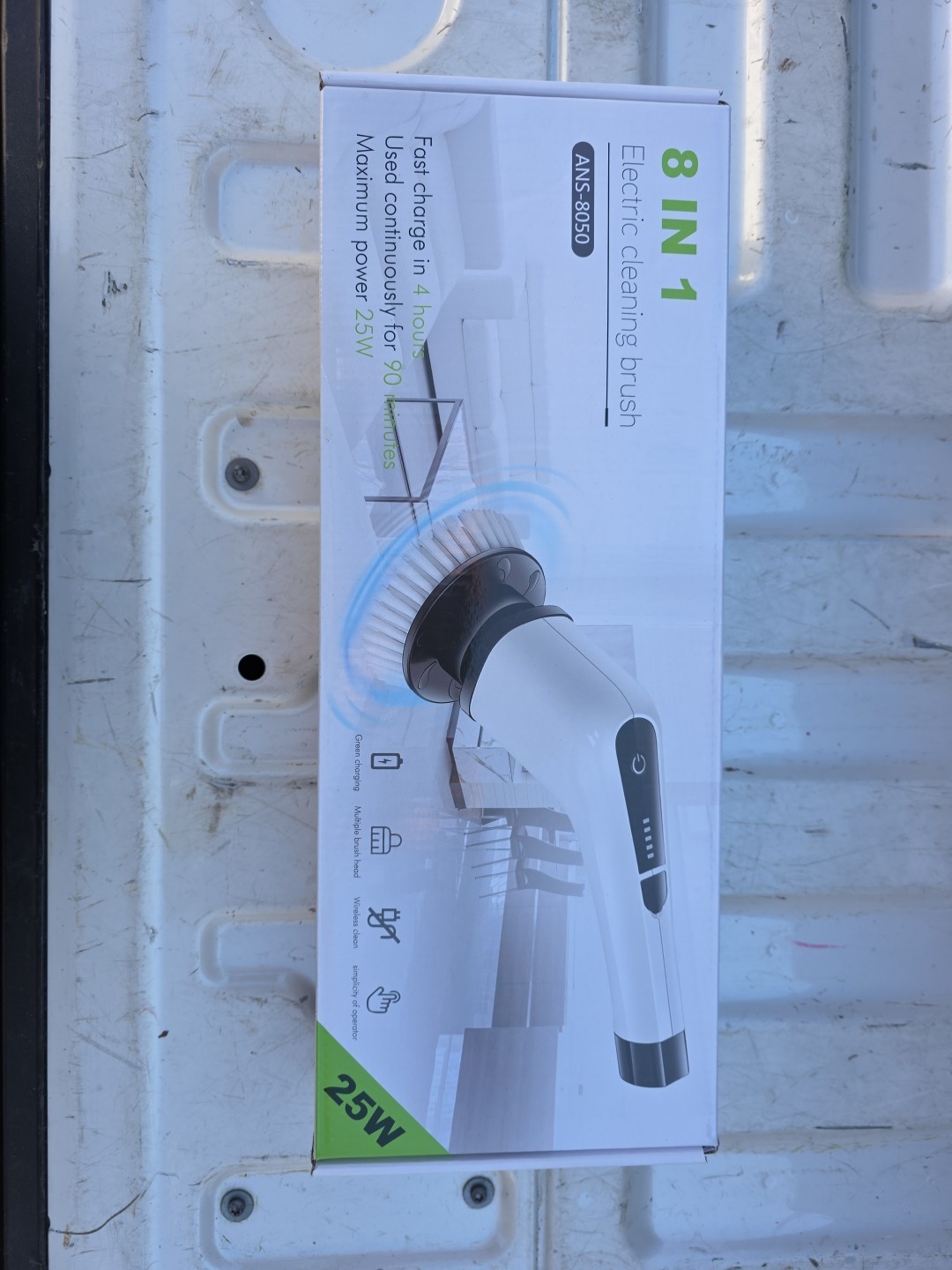 8 in 1 Cleaning Brush  Rechargeable, Extend Handle