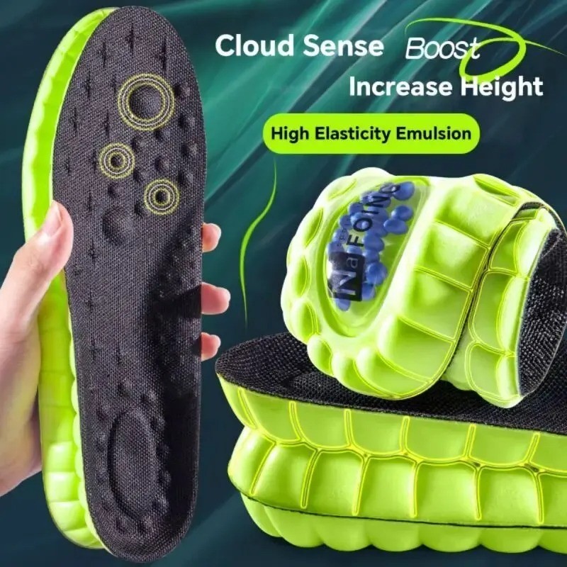 Insoles Orthopedic Supersoft For Sports Shoes 4D Inserts Feet Shock Absorption