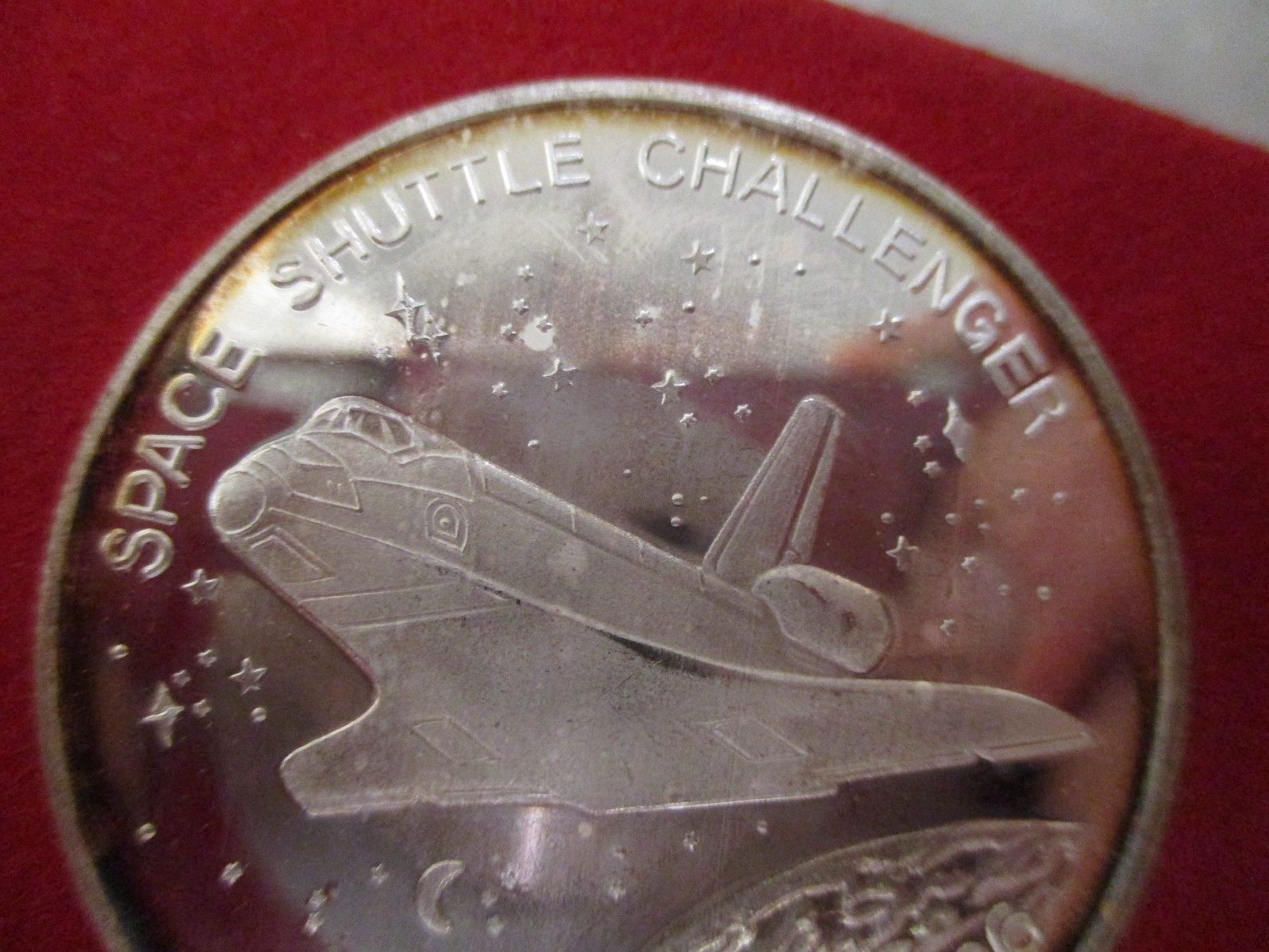 NASA SPACE SHUTTLE CHALLENGER SILVER COINS-2 IN MEMORY.999 +RETURN TO SPACE .925