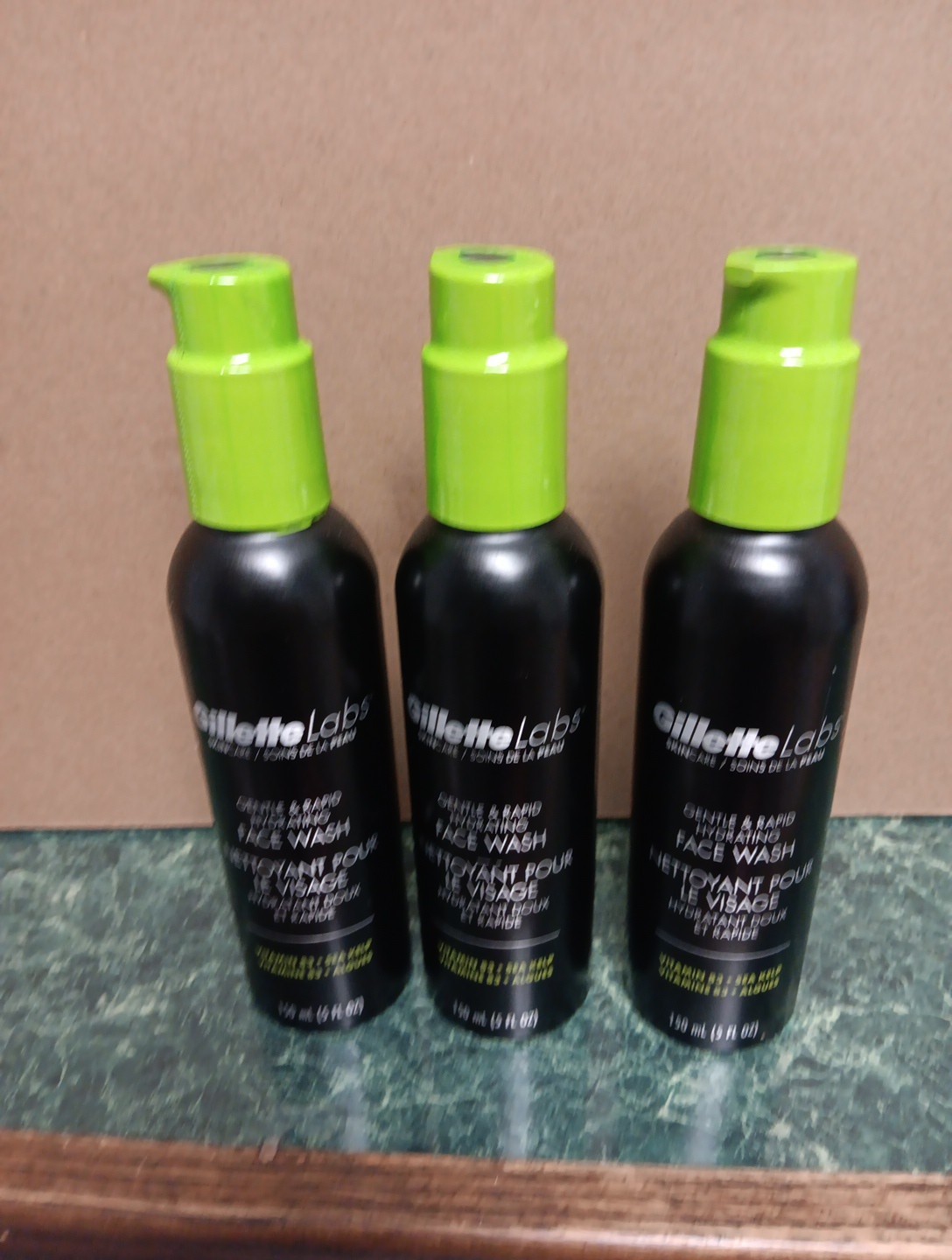 3x Gillette Labs Skincare Gentle & Rapid Hydrating Face Wash 5 oz Each