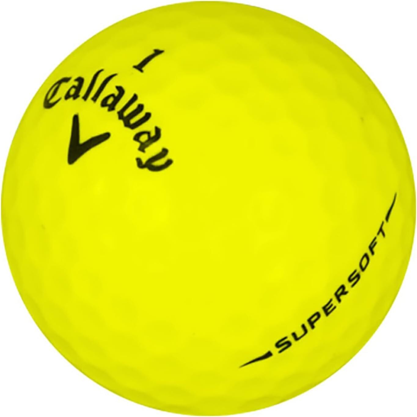 Callaway Supersoft Yellow Used Golf Balls, Near Mint Condition, AAAA Quality