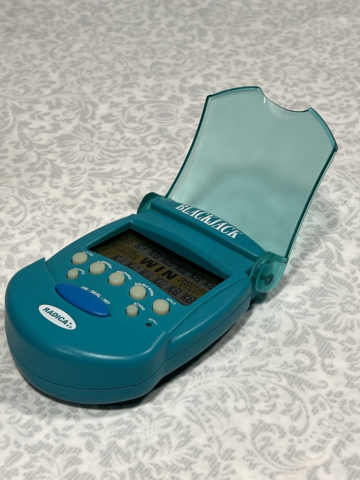 2001 Radica Flip Top Pocket Black Jack Electronic Handheld Game