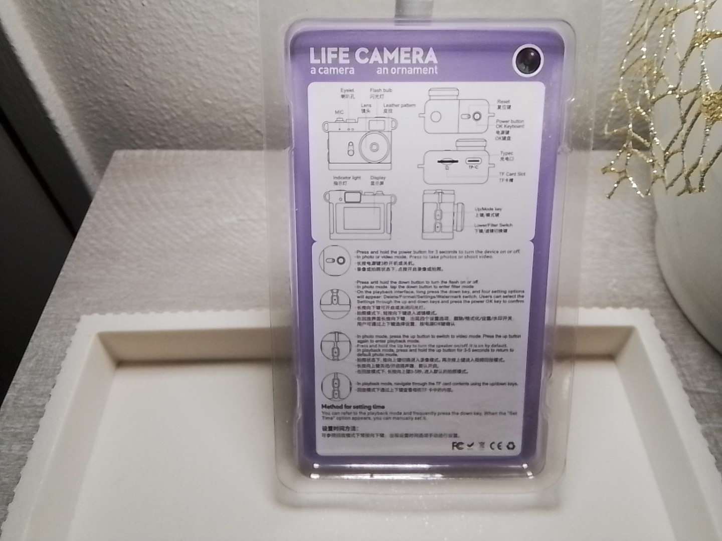 Minature Life Camera A Camera An Ornament .96 IPS HD, 32G , Micro SD Flash Drive