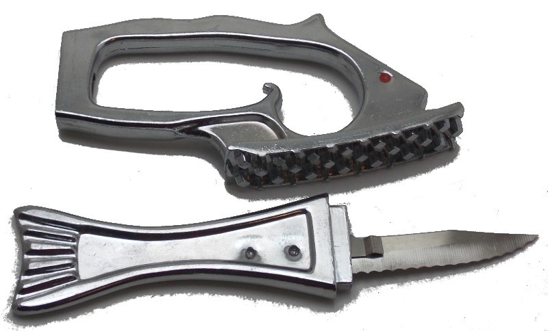 Fish Master 10" Knife Scaler Fishing Multi-Tool Two Piece Used