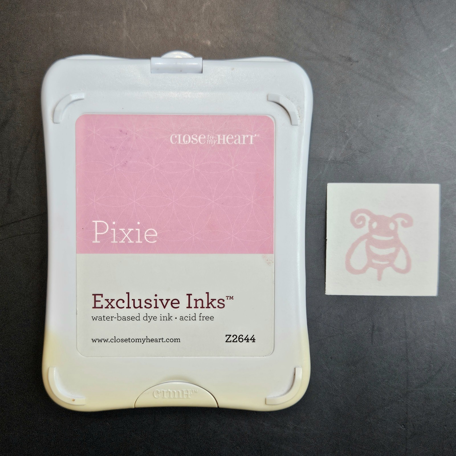 PIXIE PINK Dye Ink Pad Close To My Heart Exclusive Ink CTMH Stamping gt1
