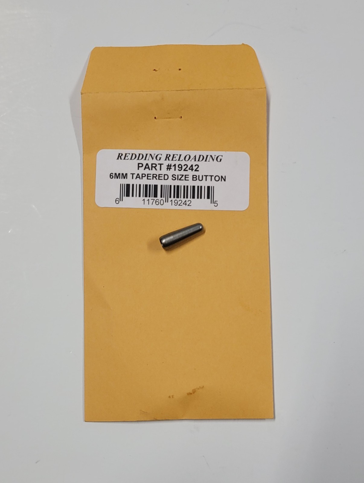 19242 REDDING TAPERED SIZING BUTTON 6MM (17 to 6MM) - BRAND NEW - FREE SHIP!