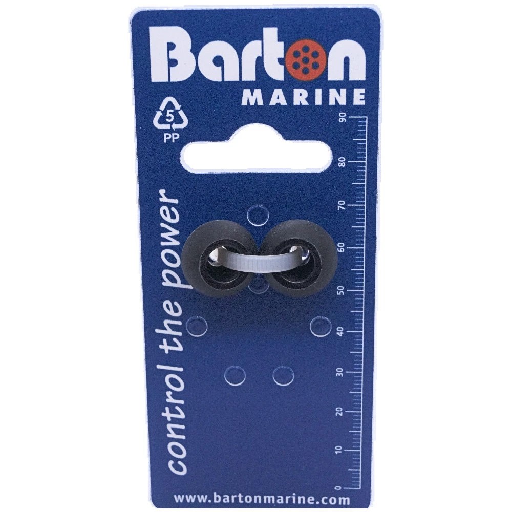 Barton 4mm Rope Stoppers - Black - Pair 42812 UPC 5035088087730
