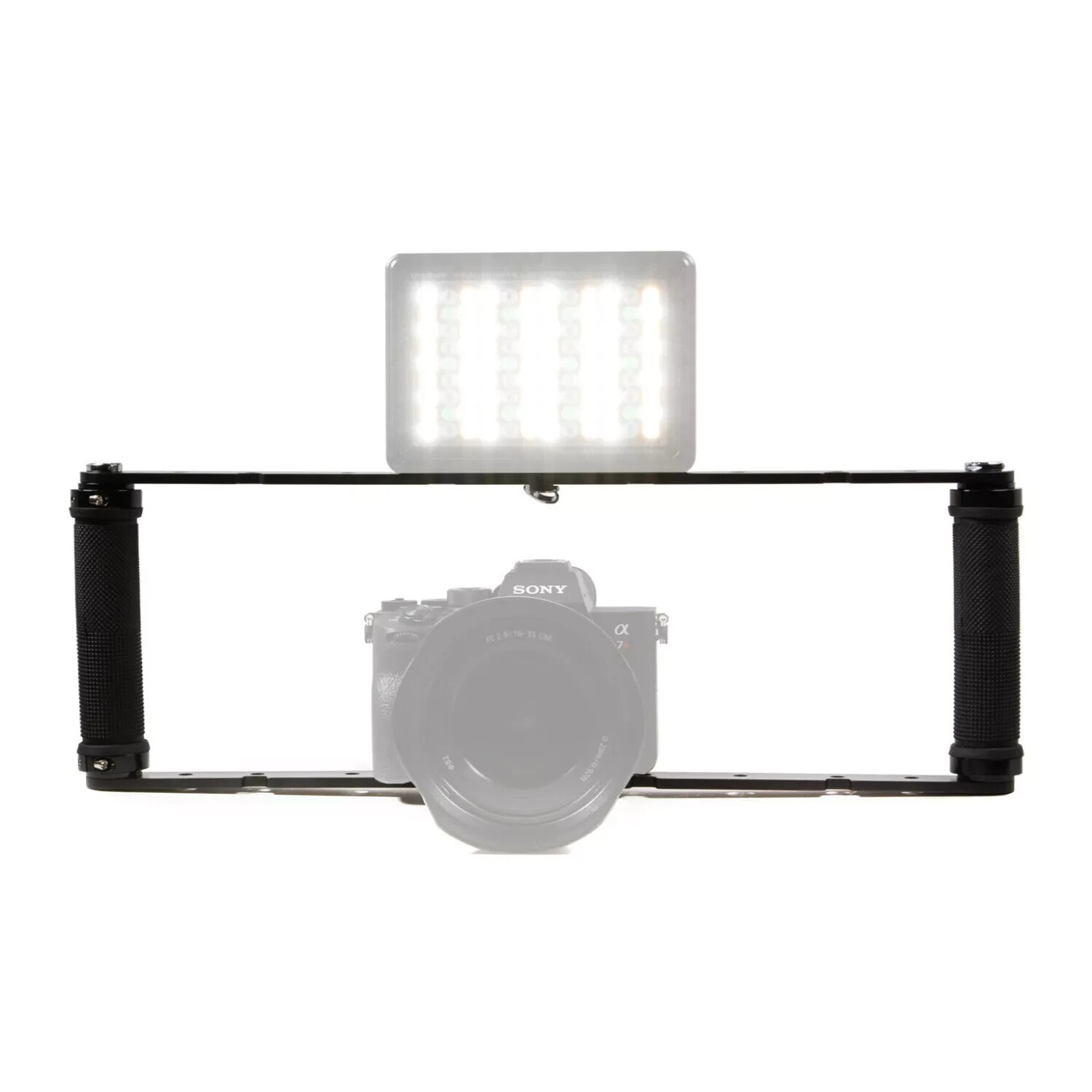 Litra Rectangular Camera Bracket with Two Side Grip (Black)