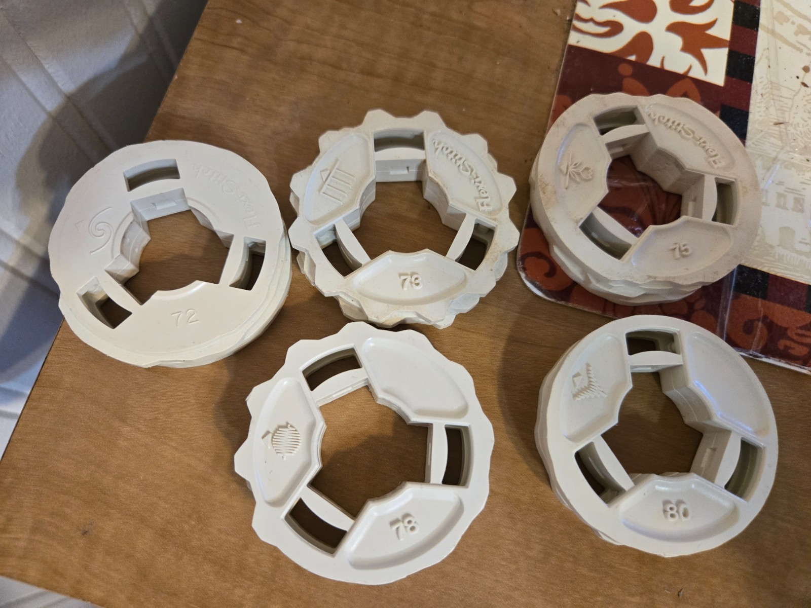 Set of 5 Vintage Flexi-Stitch Cams for Singer Sewing Machine- Stitch Cartridges