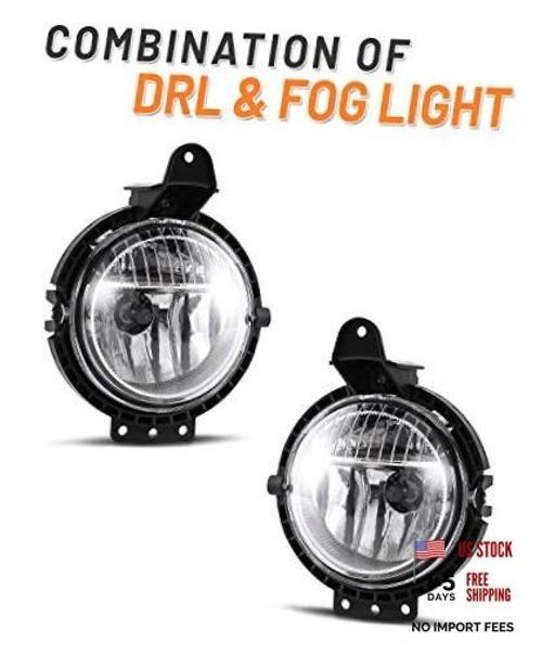 Front Bumper Fog Light Assembly for 2007-2015 Mini Cooper R56/Mini Clubman