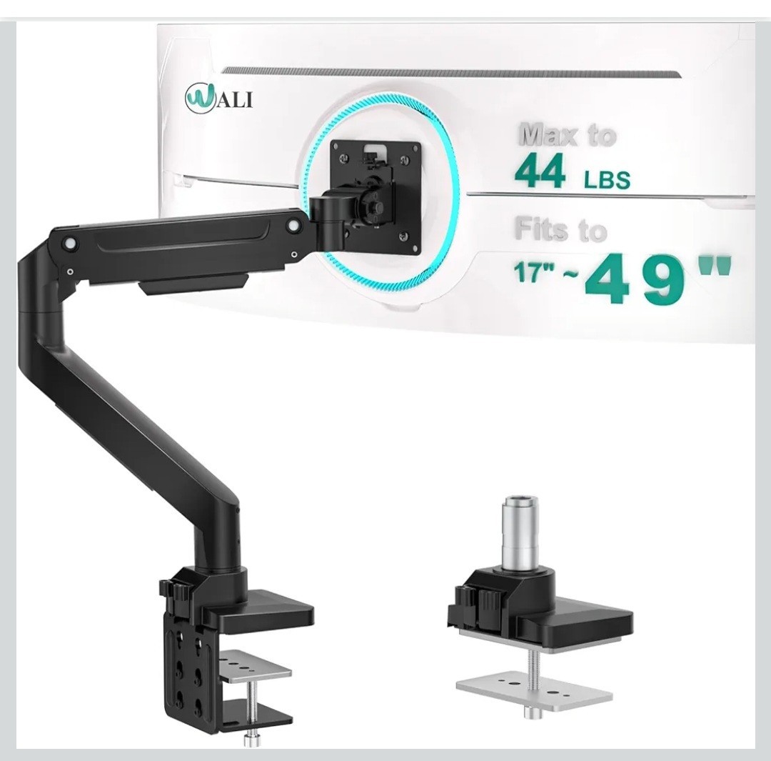 WALI Ultrawide Monitor Arm for 17-49 Inch Heavy Duty Curved Screens, Holds up to