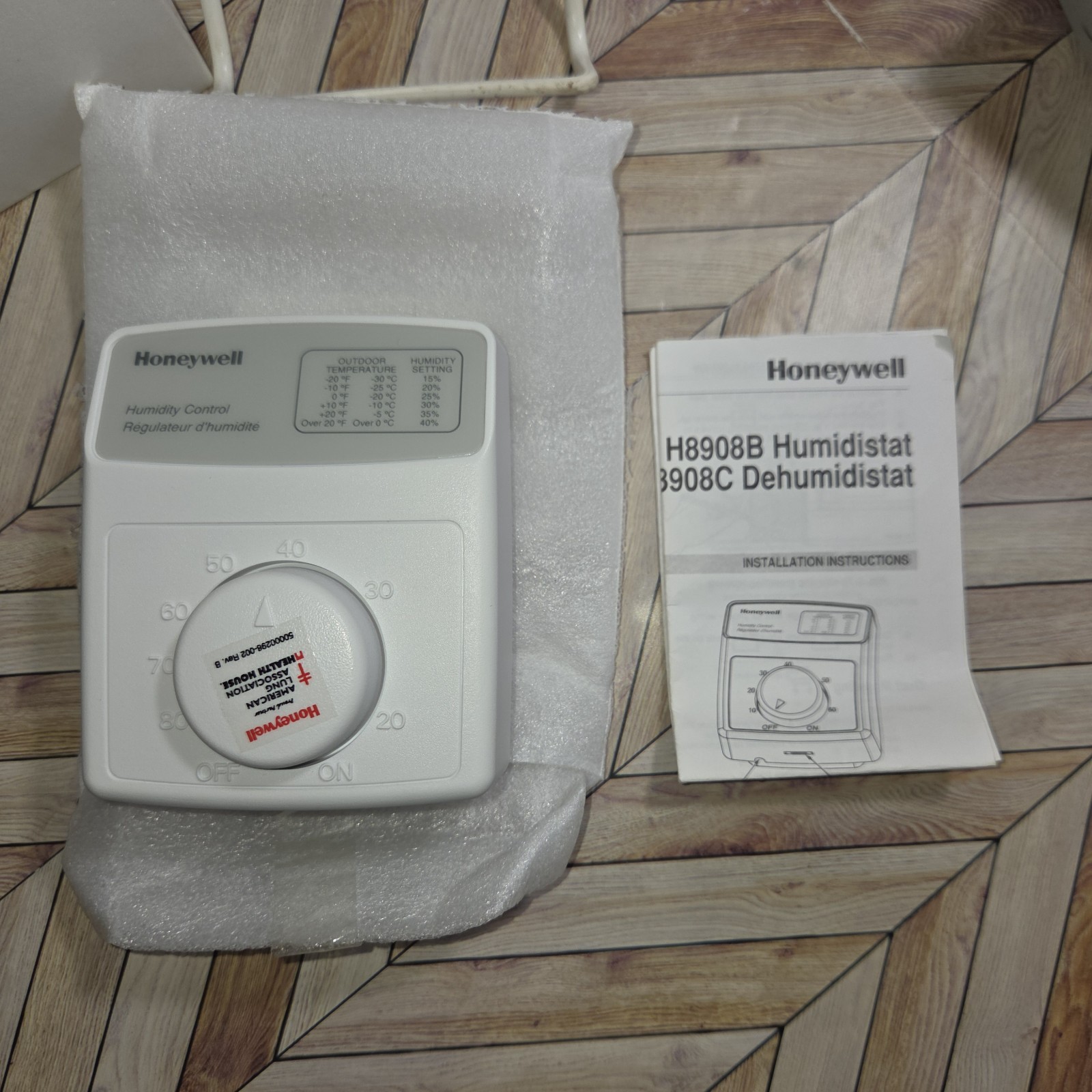 New Tradeline Honeywell H8908C 1000 Dehumidistat*