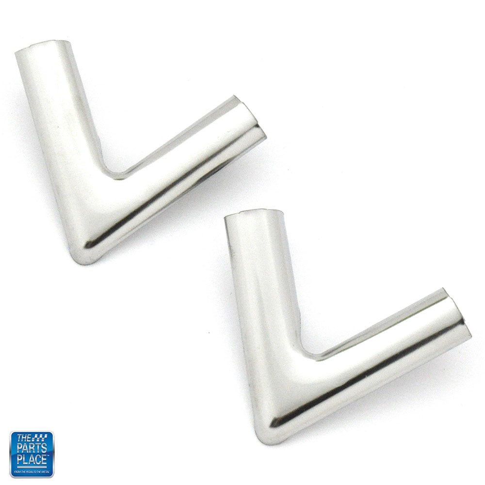 73-77 GM A-Body Formal Roof Opera Quarter Window Chrome - Stainless Trim Corners