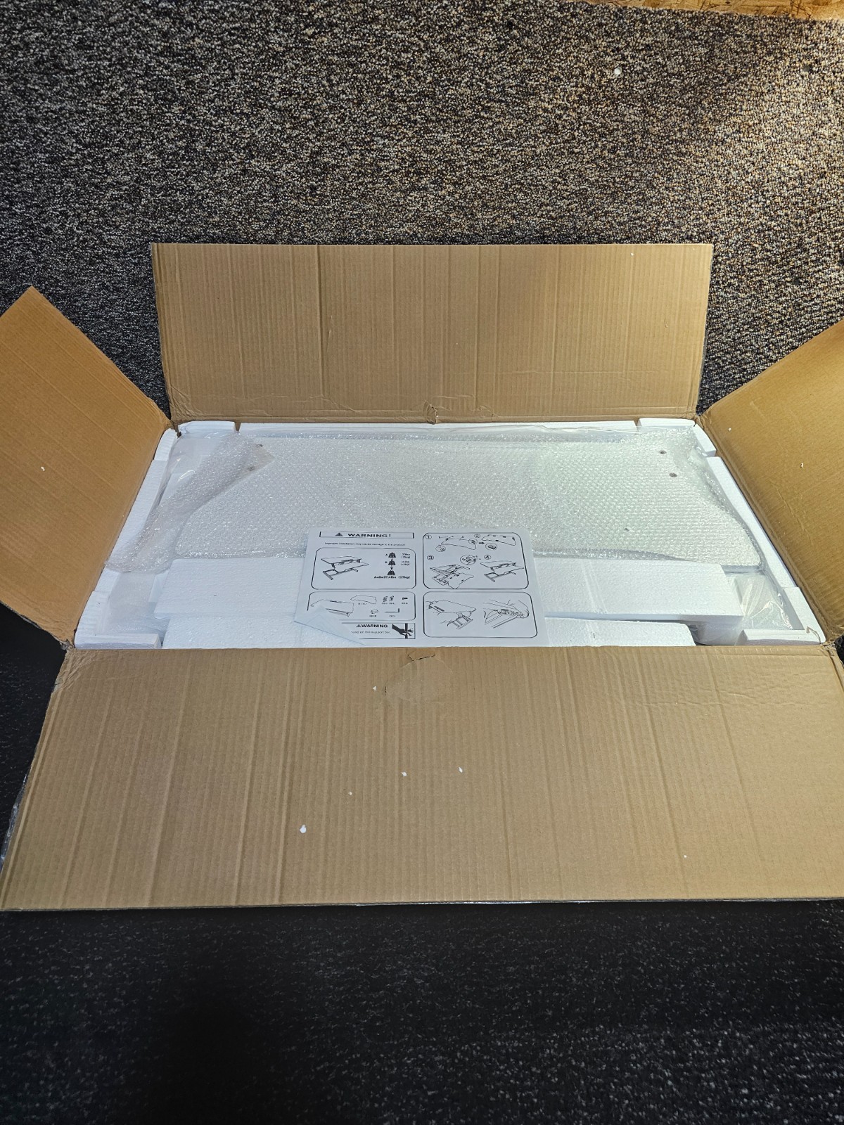 Overbed Rolling Table Over Bed Laptop Workstation Desk Adjustable 86X51X16 CM