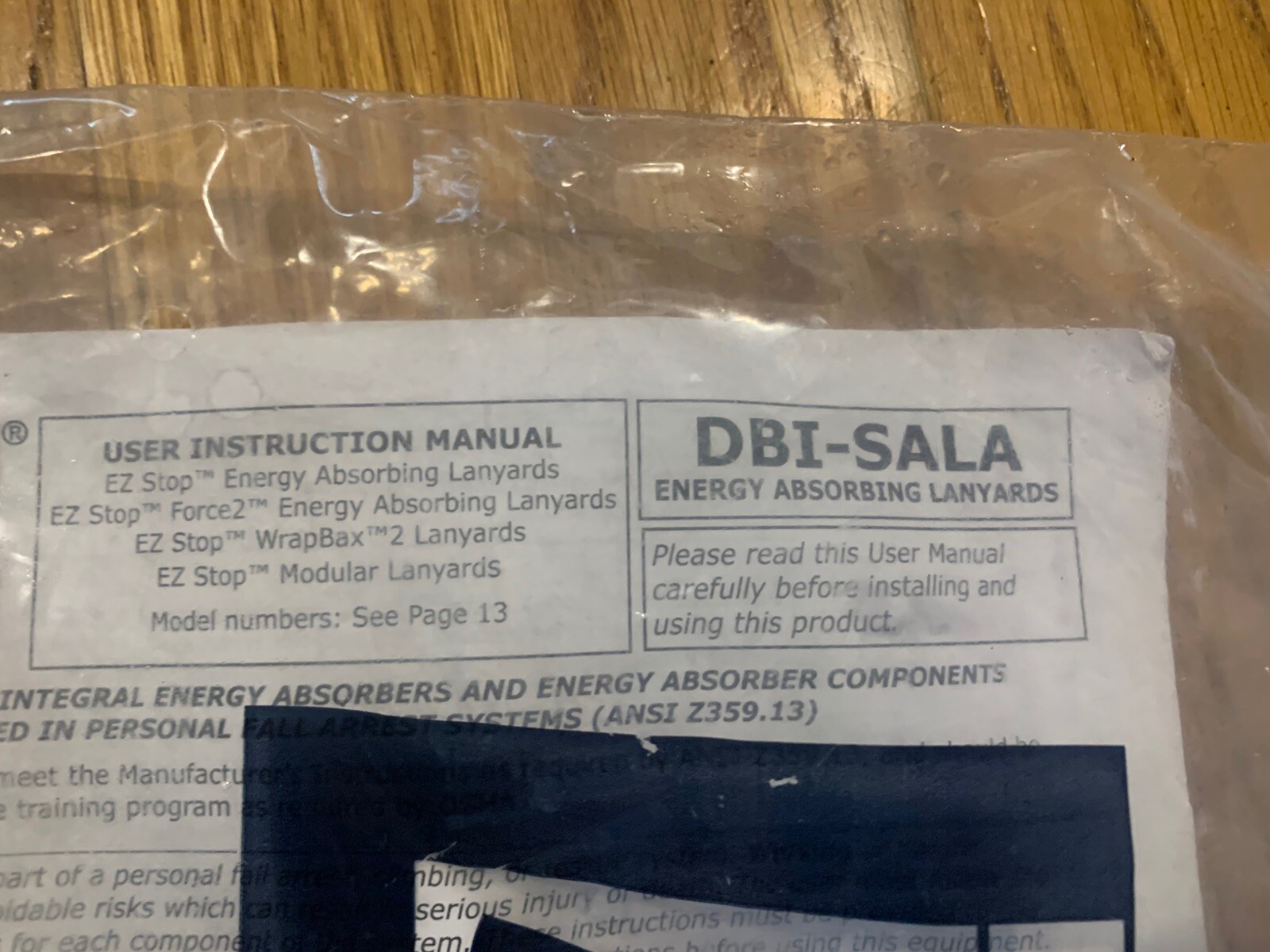 NEW DBI Sala Energy Absorbing Lanyard 6ft Rescue Construction Safety #1246050