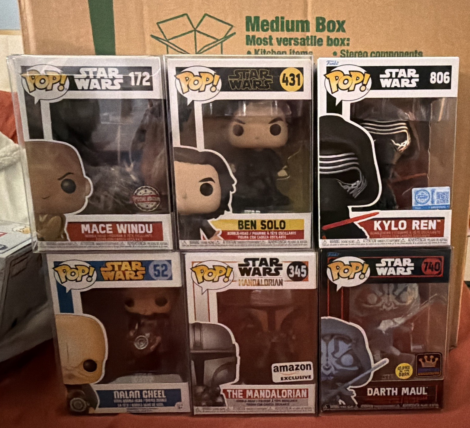Funko Pop! Star Wars Mixed Lot 6 Amazon Exclusive Vinyl Figures Mace Windu