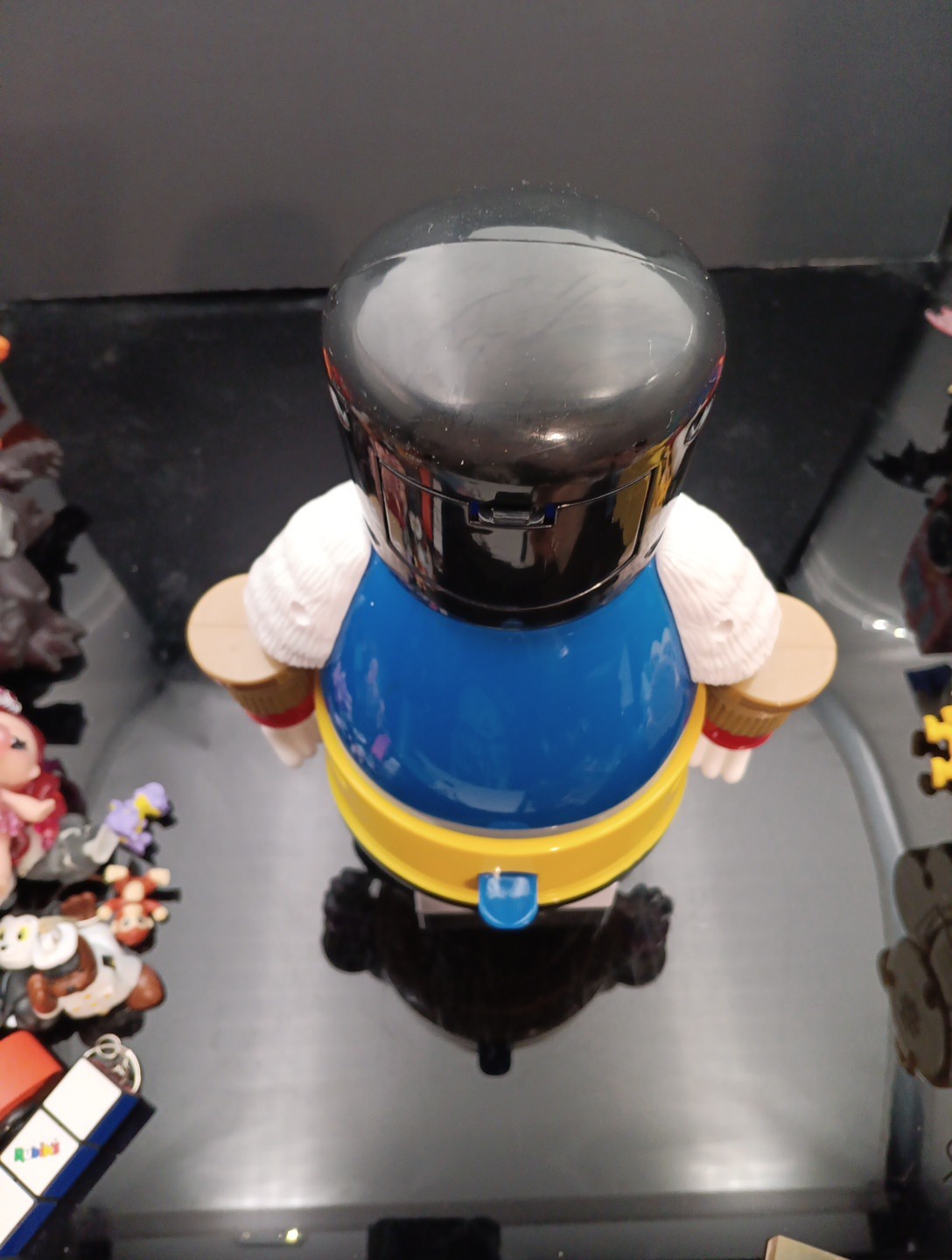 M&M Nutcracker Candy Dispenser Blue 10" Free Shipping! T2315