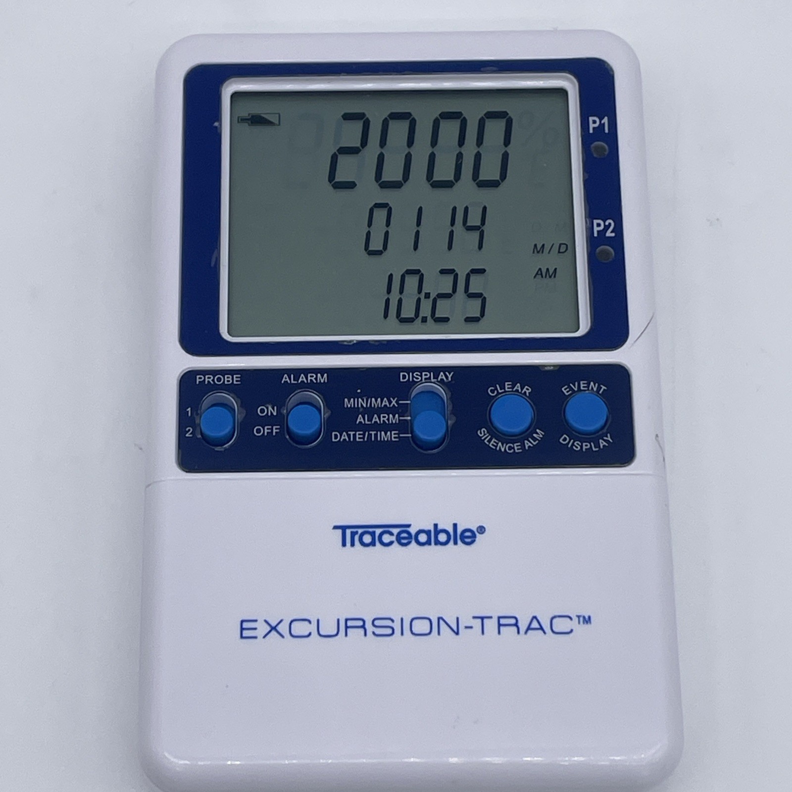 Traceable Excursion-Trac Data Logging Thermometer Only No Probes