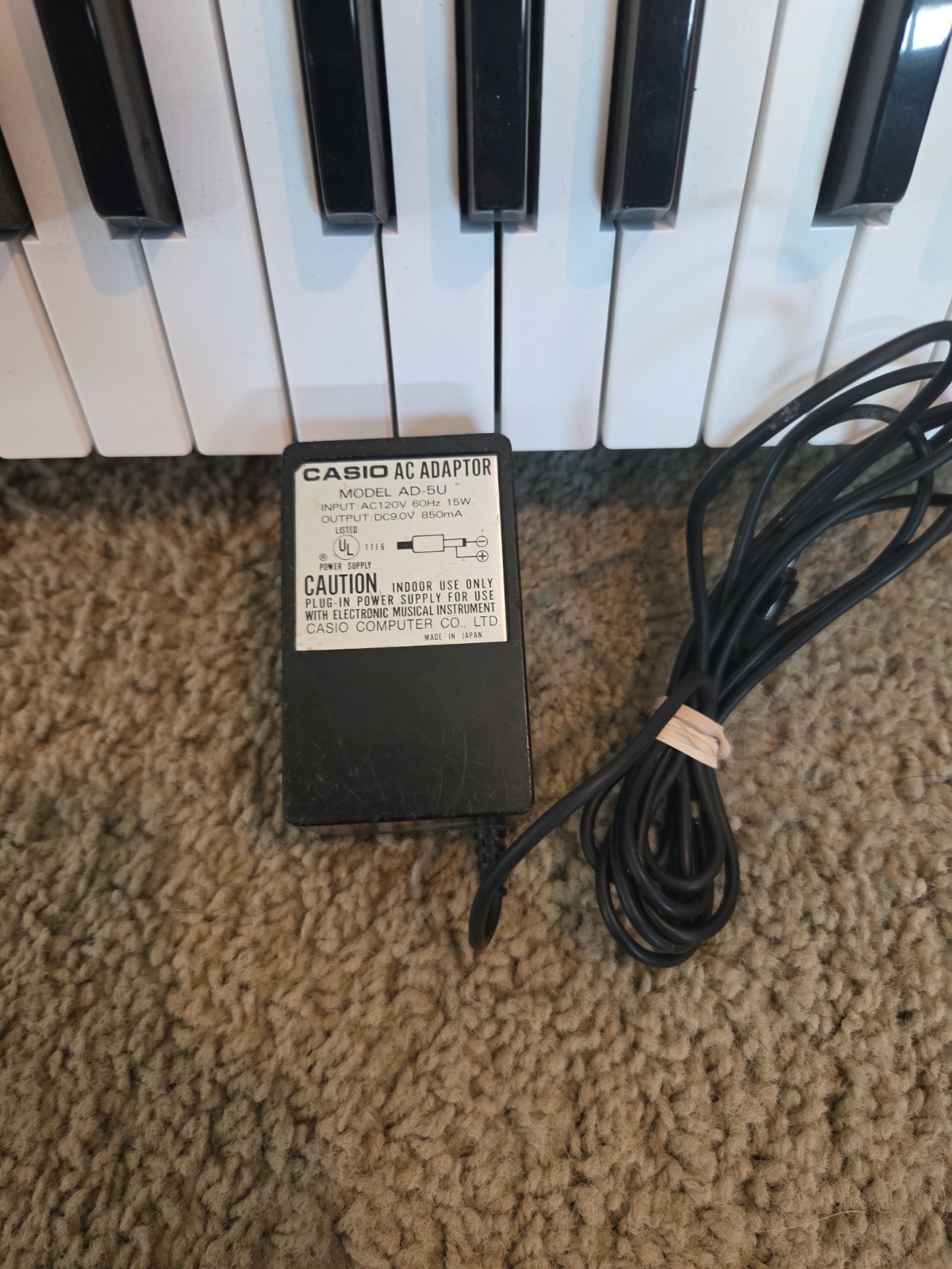 Casio CTK-4000 61-Key Electronic Keyboard Touch Response MIDI w/ AC Adapter