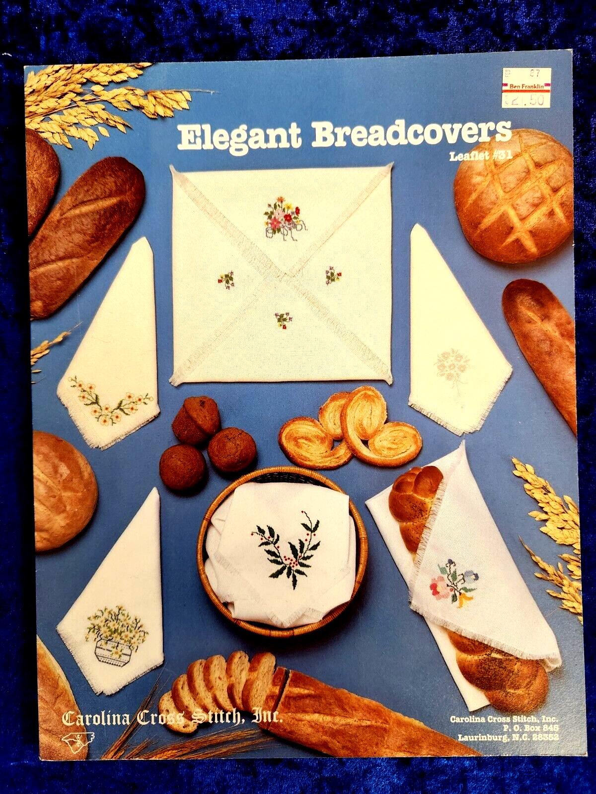 Elegant Breadcovers Flowers Cross Stitch | Carolina Cross Stitch #31