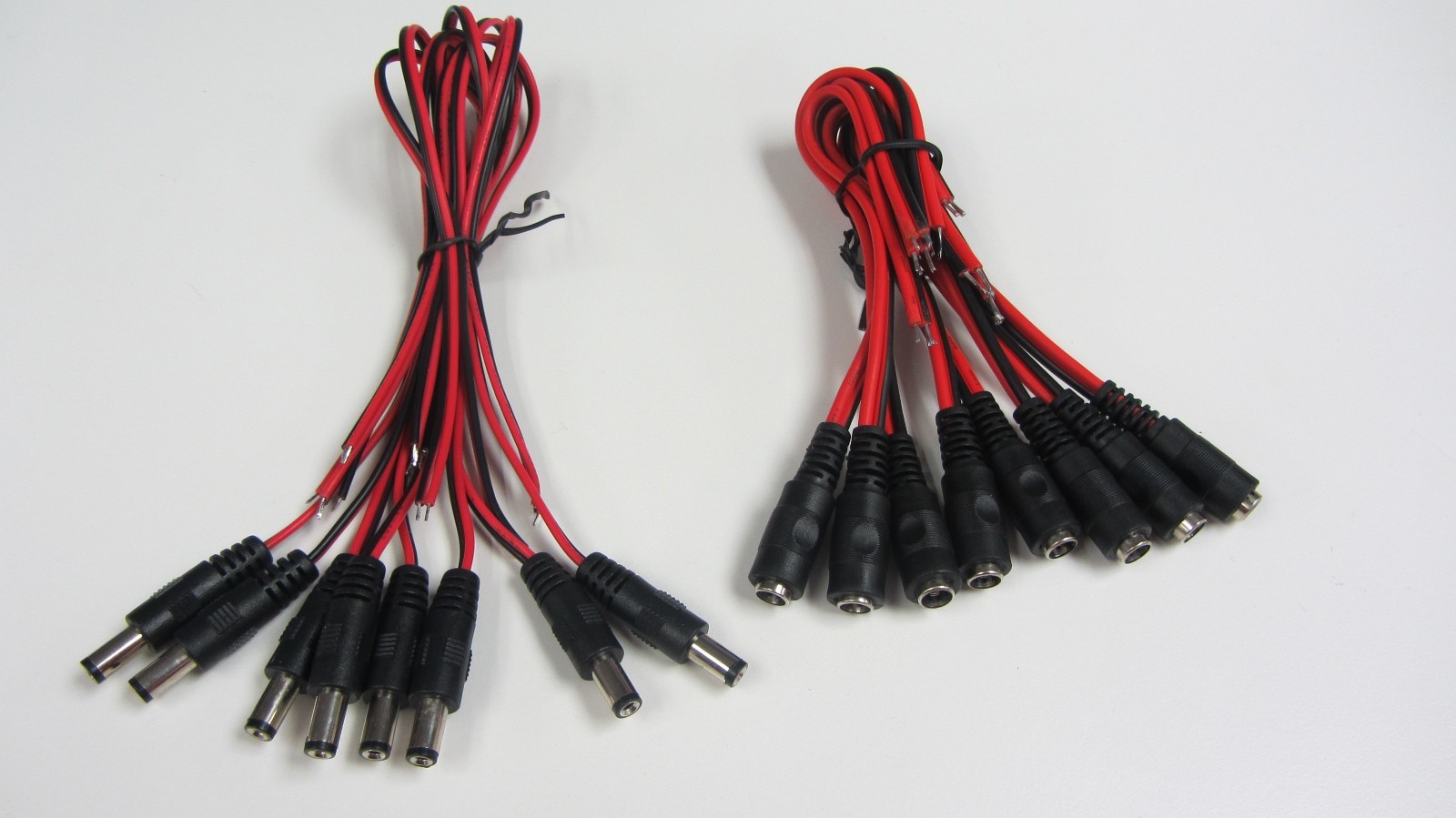8 pcs Male &  8pcs Female DC Pigtail for CCTV Camera Power Connector