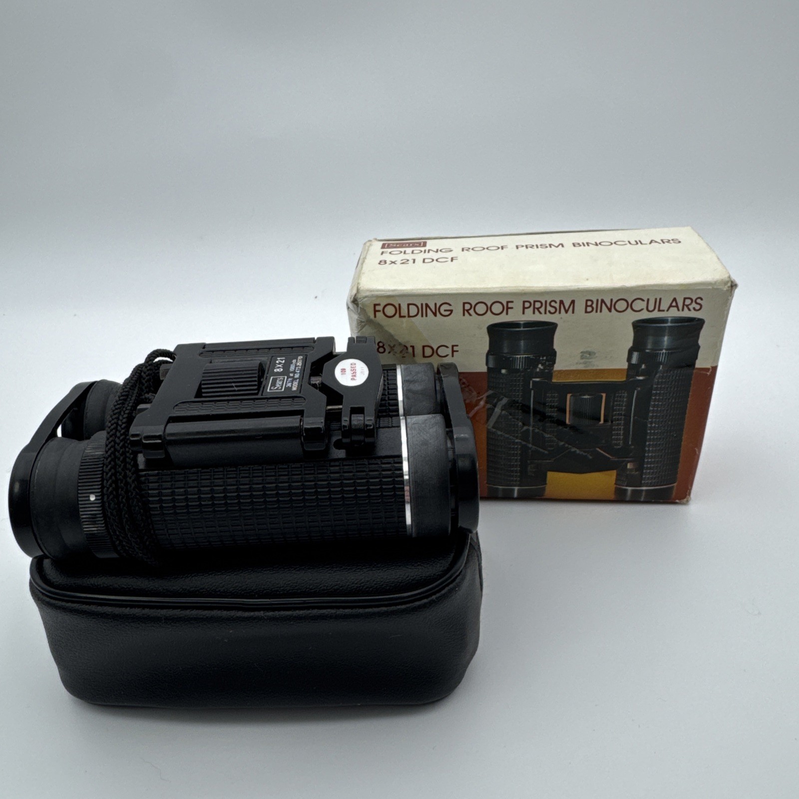 Vintage Sears 8×21 Compact Binoculars With Case