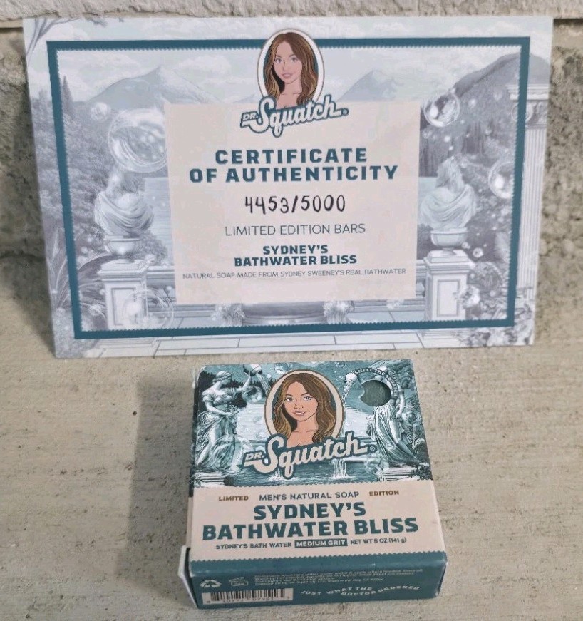 Dr. Squatch Sydney's Bathwater Bliss Limited Edition Numbered Soap - Authentic!