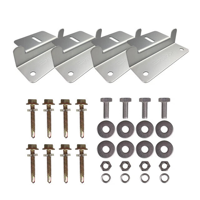 4 Pack Renogy Solar Panel Mounting Z Brackets Aluminum Corrosion-Free RV Roof