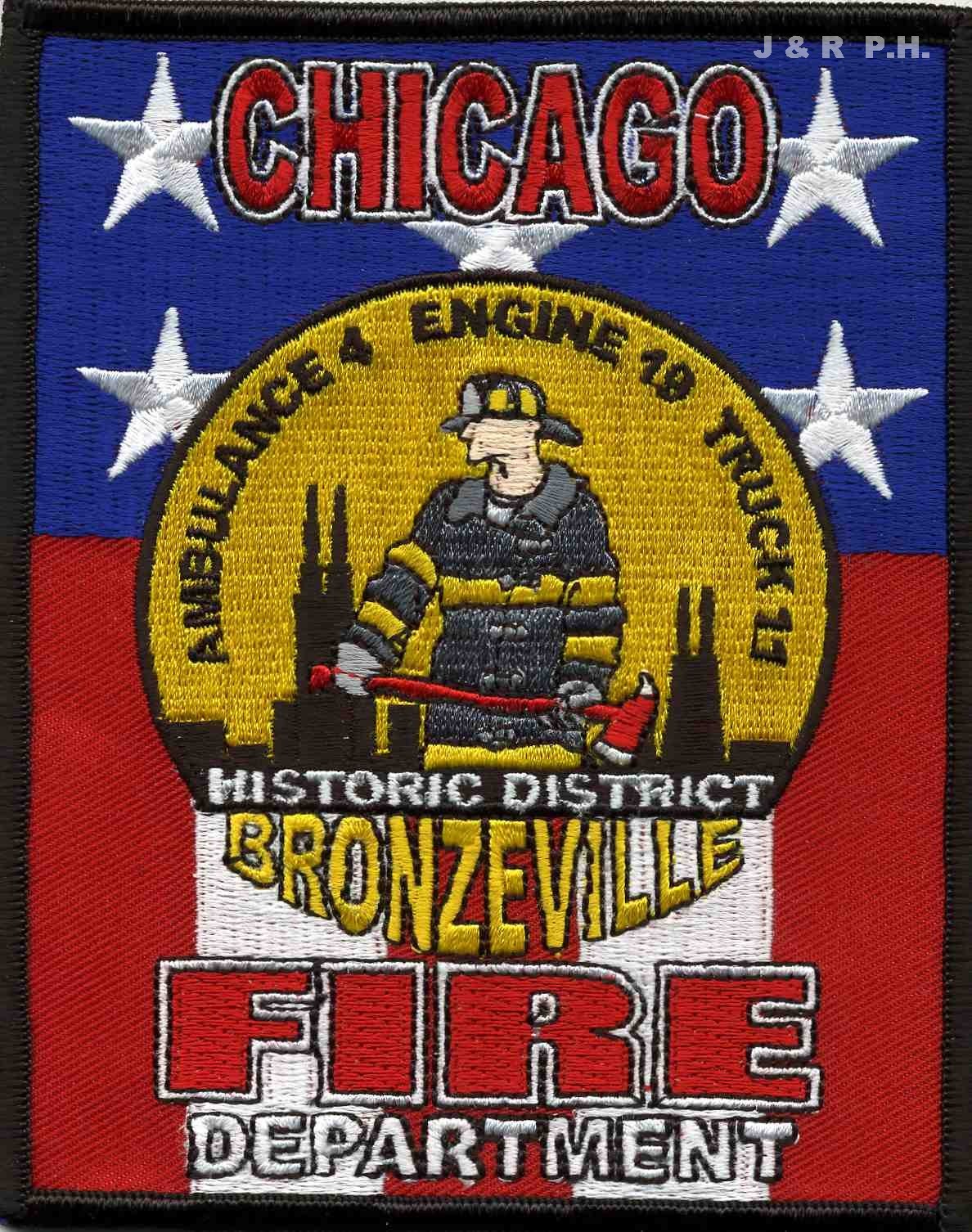 Chicago  Engine-19 / Truck-11  "Historic District", IL (4" x 5" size) fire patch