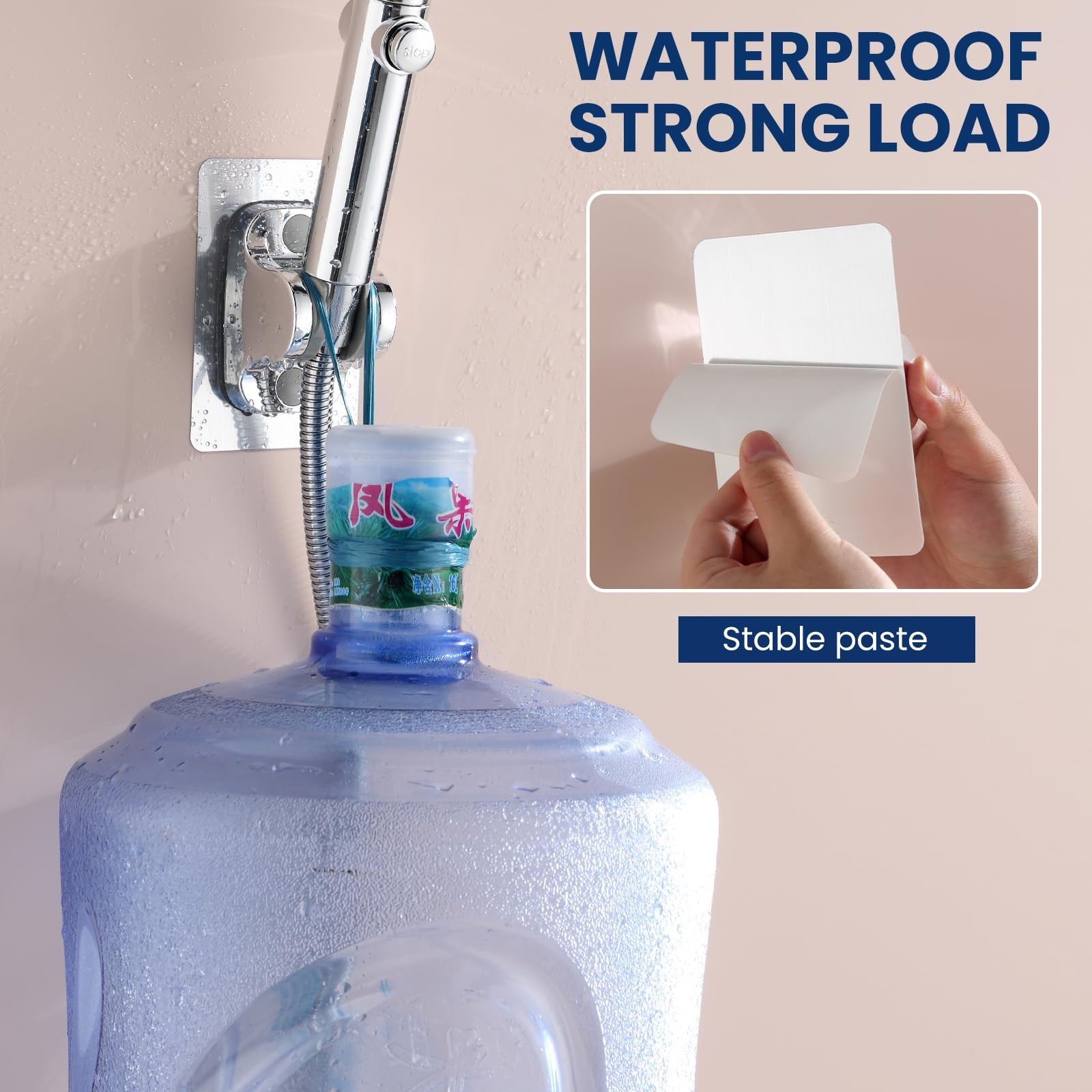 Hand held Shower Head Holder-Relocatable Handheld Showerhead Holder, Suitable...