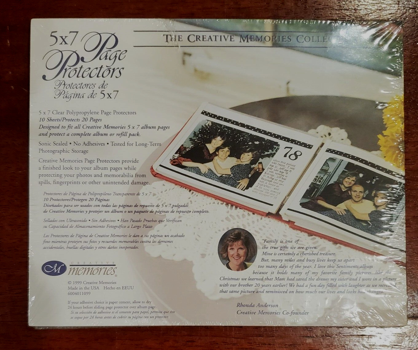 CREATIVE MEMORIES RCM-5B 5x7 PAGE PROTECTORS 10 Sheets/Protects 20 NEW