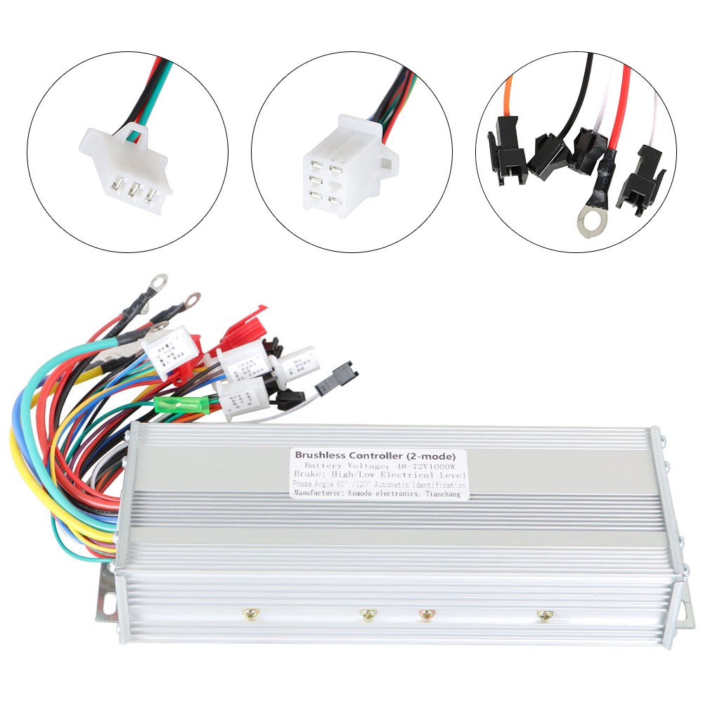 DC48-72V 1000W Brushless Motor Controller for E-bike Electric Bicycle Scooter US