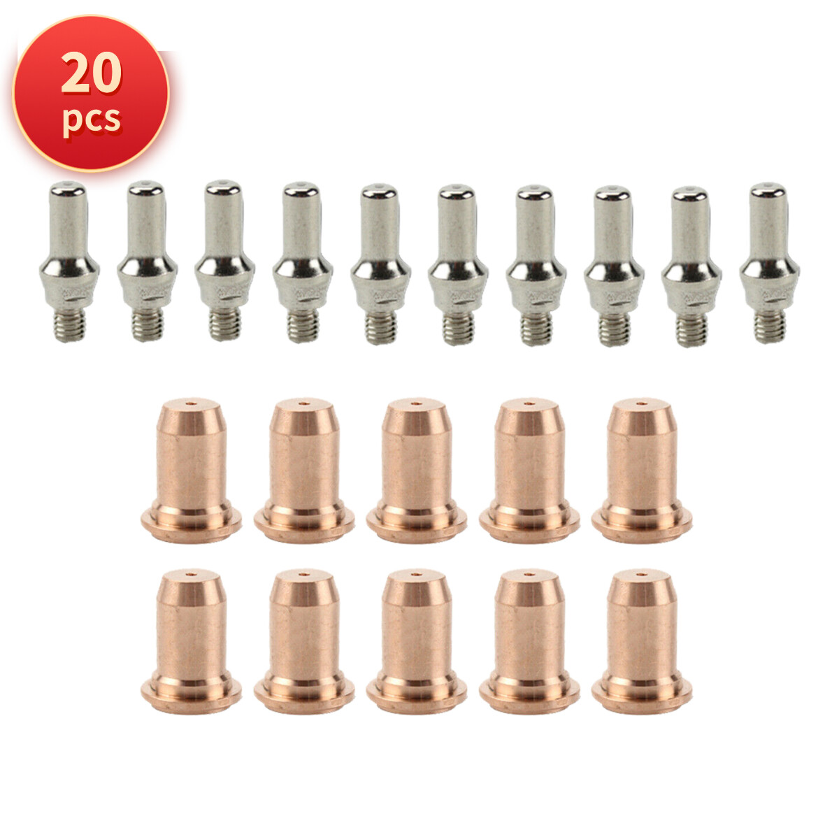 20 pcs 50-60A 1.1mm Consumables Kit fit SPRIGHOLLY NHP5500D Plasma Cutter