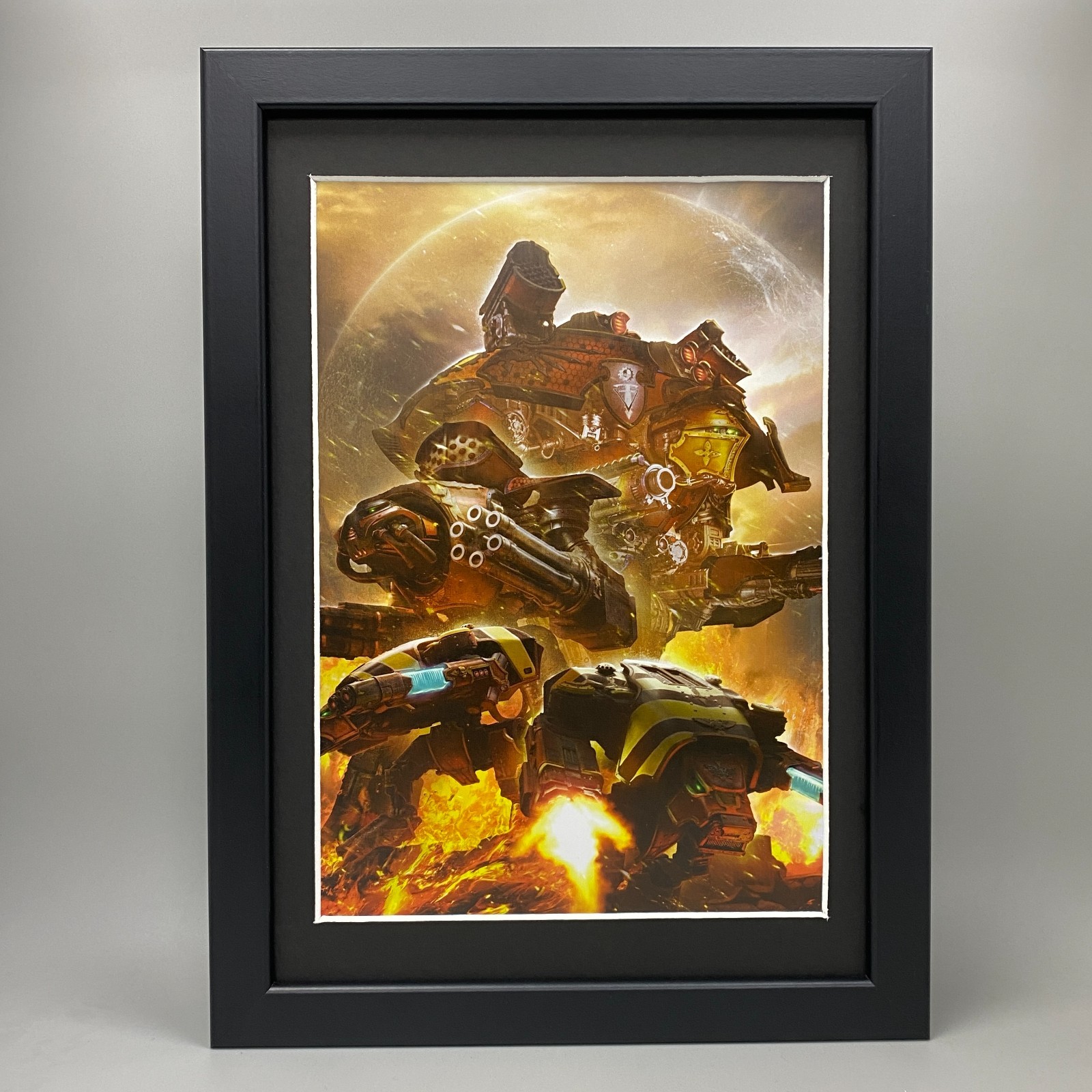 WARLORD BATTLE TITANS FRAMED ART SPACE MARINE TITANICUS WARHAMMER 40K 40,000