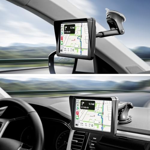 Replacement Suction Cup Car Mount for CarPlay Screen with Quick Extension