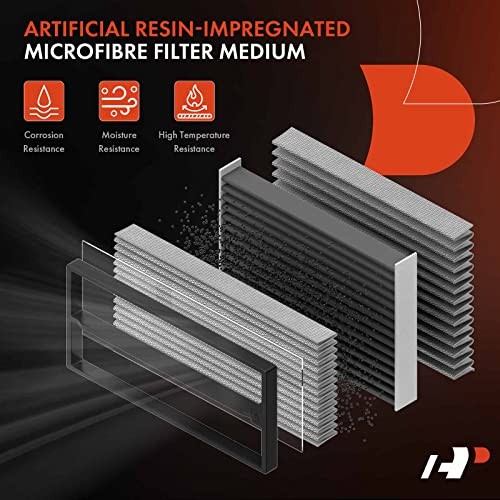 2-PC Engine & Cabin Air Filter with Activated Carbon Compatible with Toyota