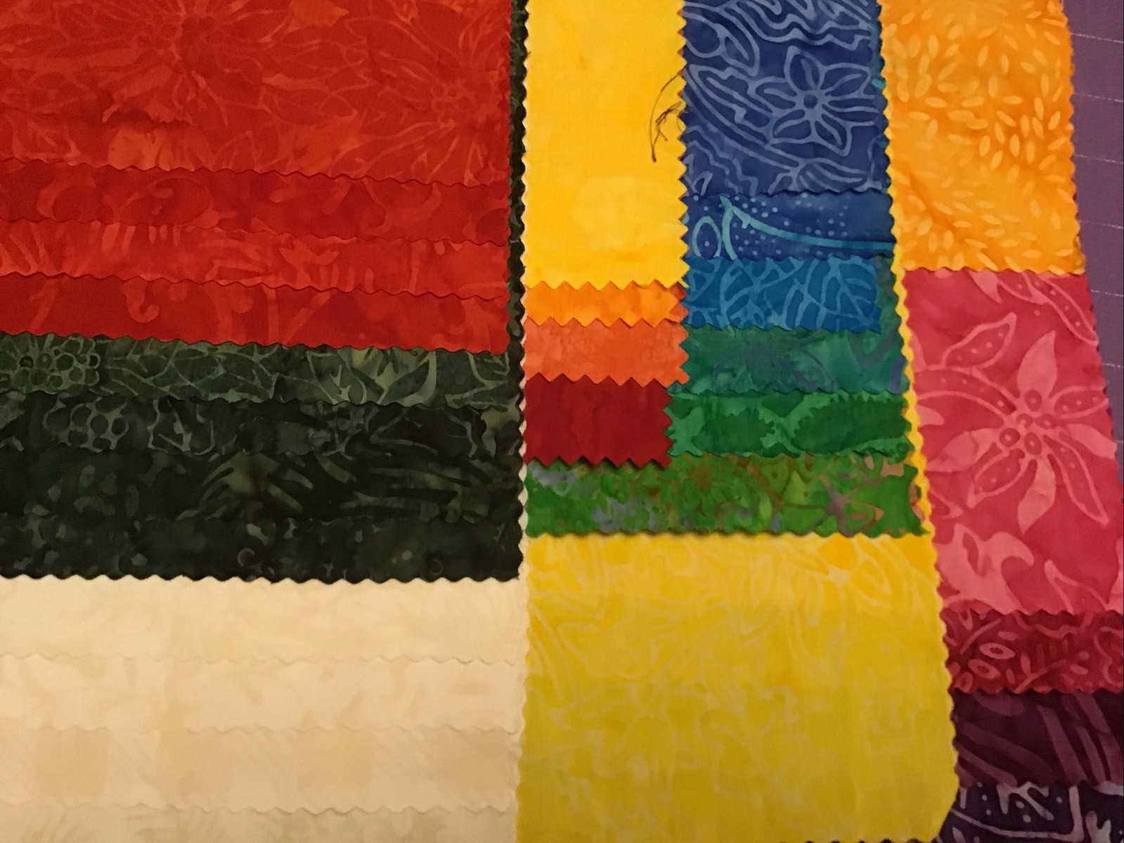 Fabric Batik Brights 29 Piece Collection, Salesman Samples