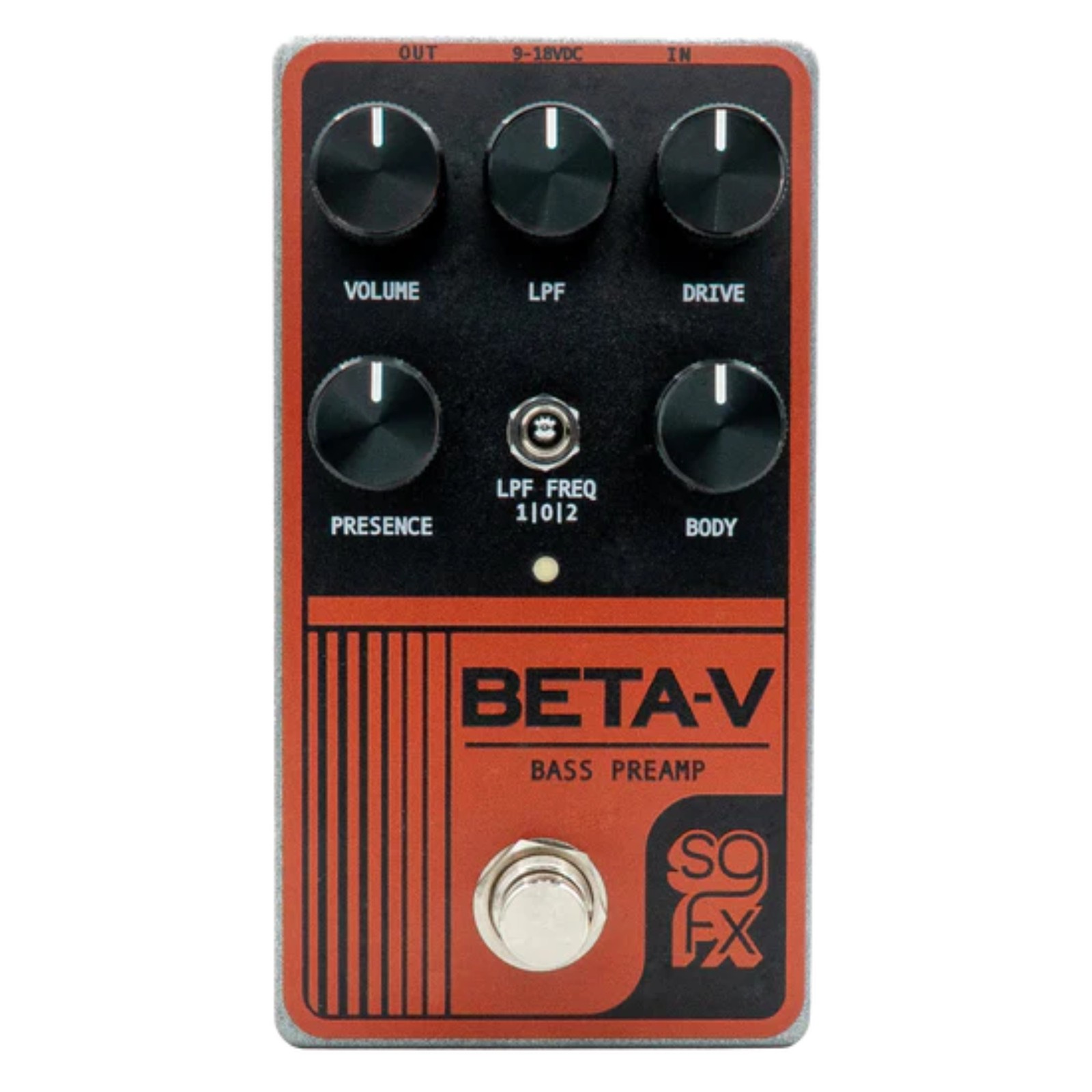 SolidGoldFX Beta-V Preamp Bass Effects Pedal