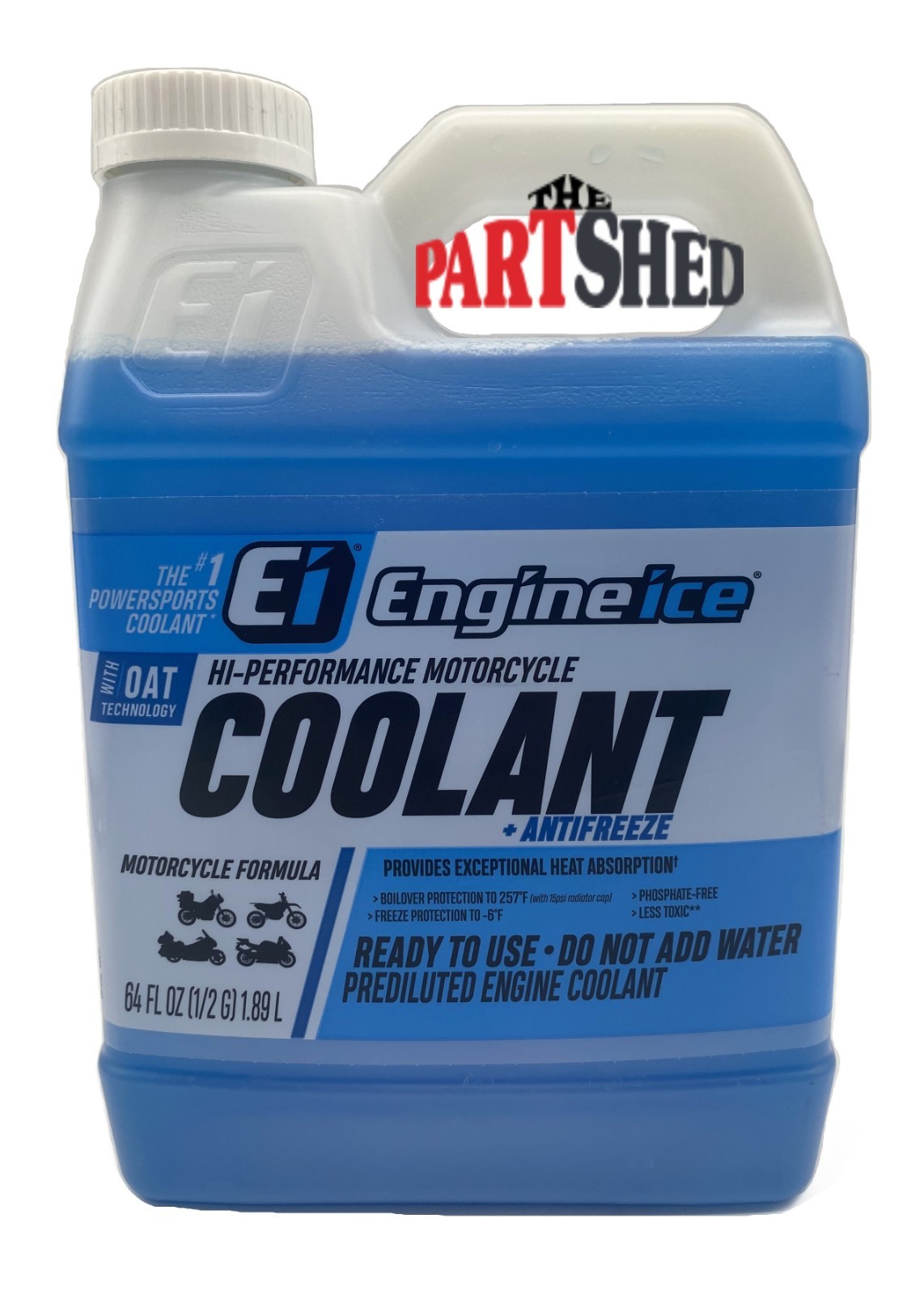 Engine Ice Hi-Performance Motorcycle Dirt Bike ATV Coolant + Antifreeze 64 oz.