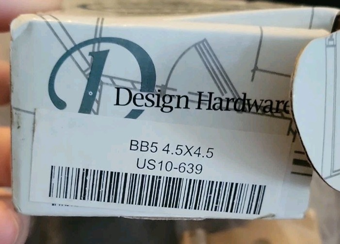 3 Pack Design Hardware BB5 4.5x4.5 US10B-639 Hinges