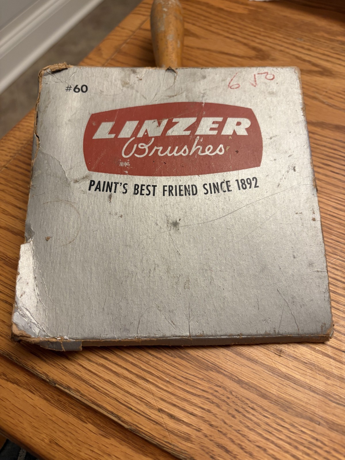 Vintage Linzer 6" inch Paint Brush#60 in Box