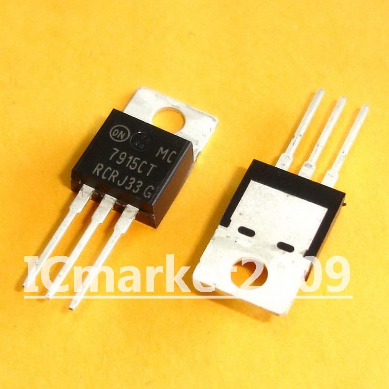 10 PCS MC7915CT TO-220 MC7915 7915CT 1.0A Negative Voltage Regulators Transistor