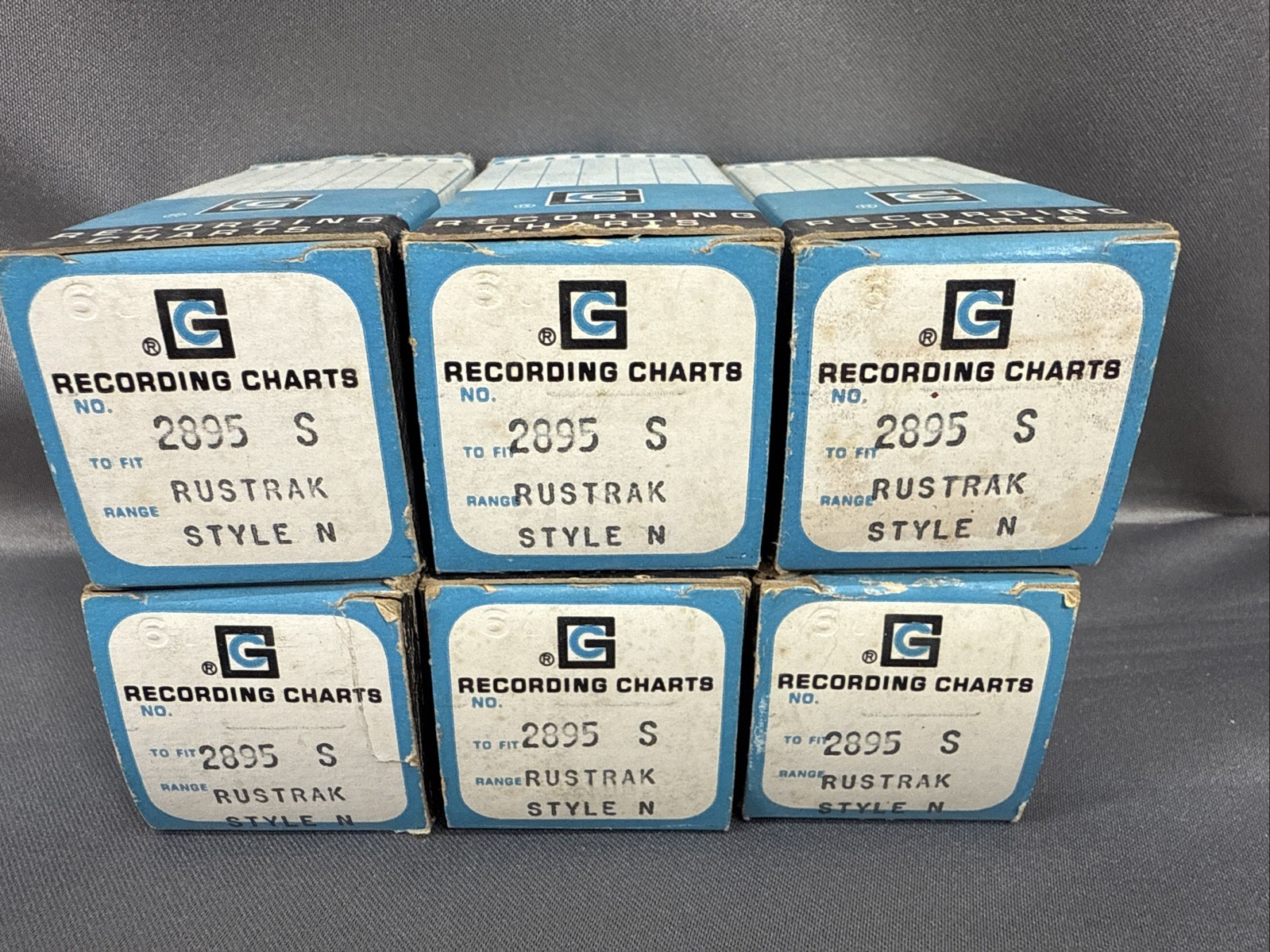 Graphic Controls Corporation Recording Charts 2895 S Style N Lot Of 6