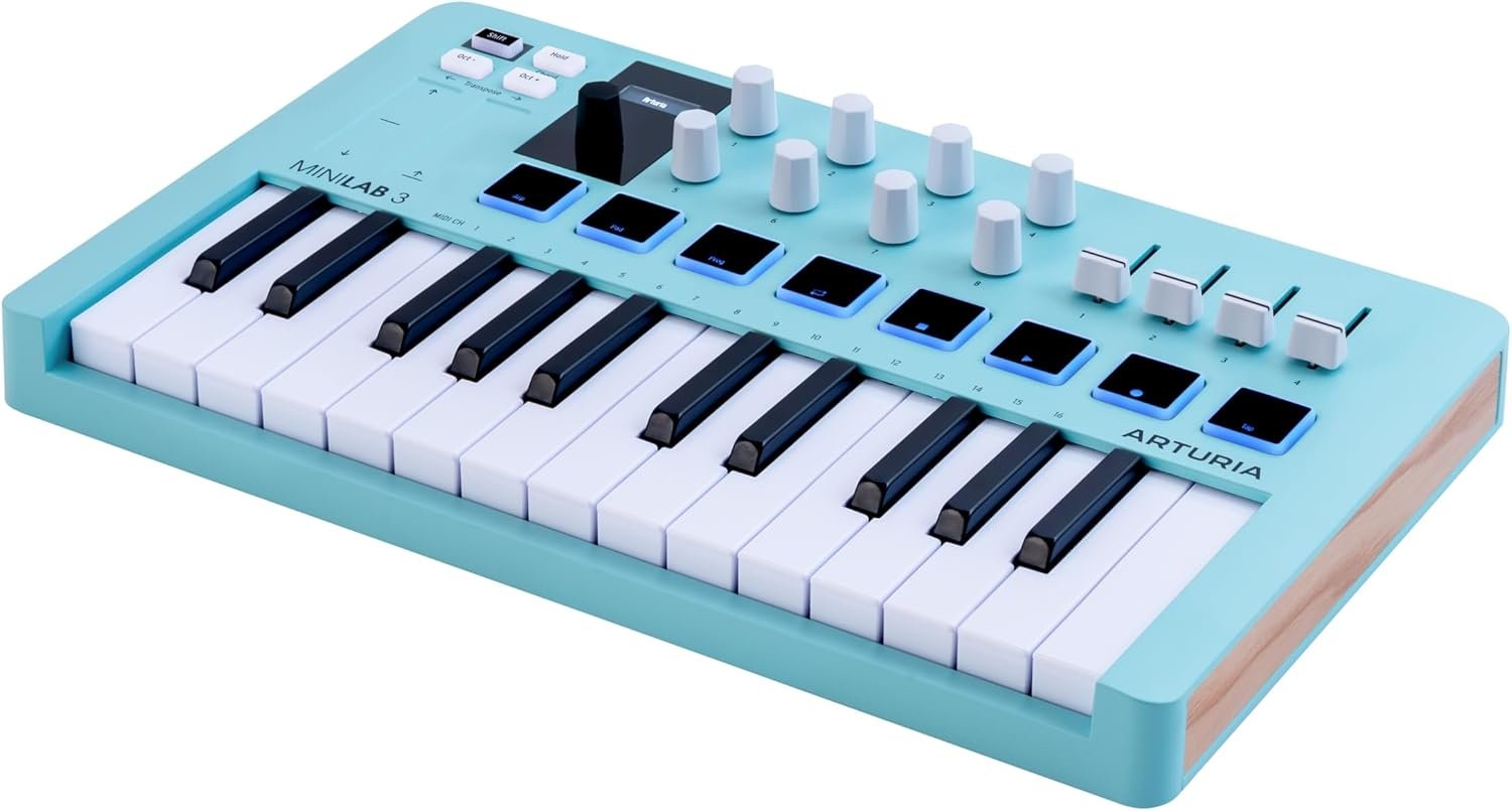 Arturia Minilab 3 25 Slim-key Controller - Aquamarine
